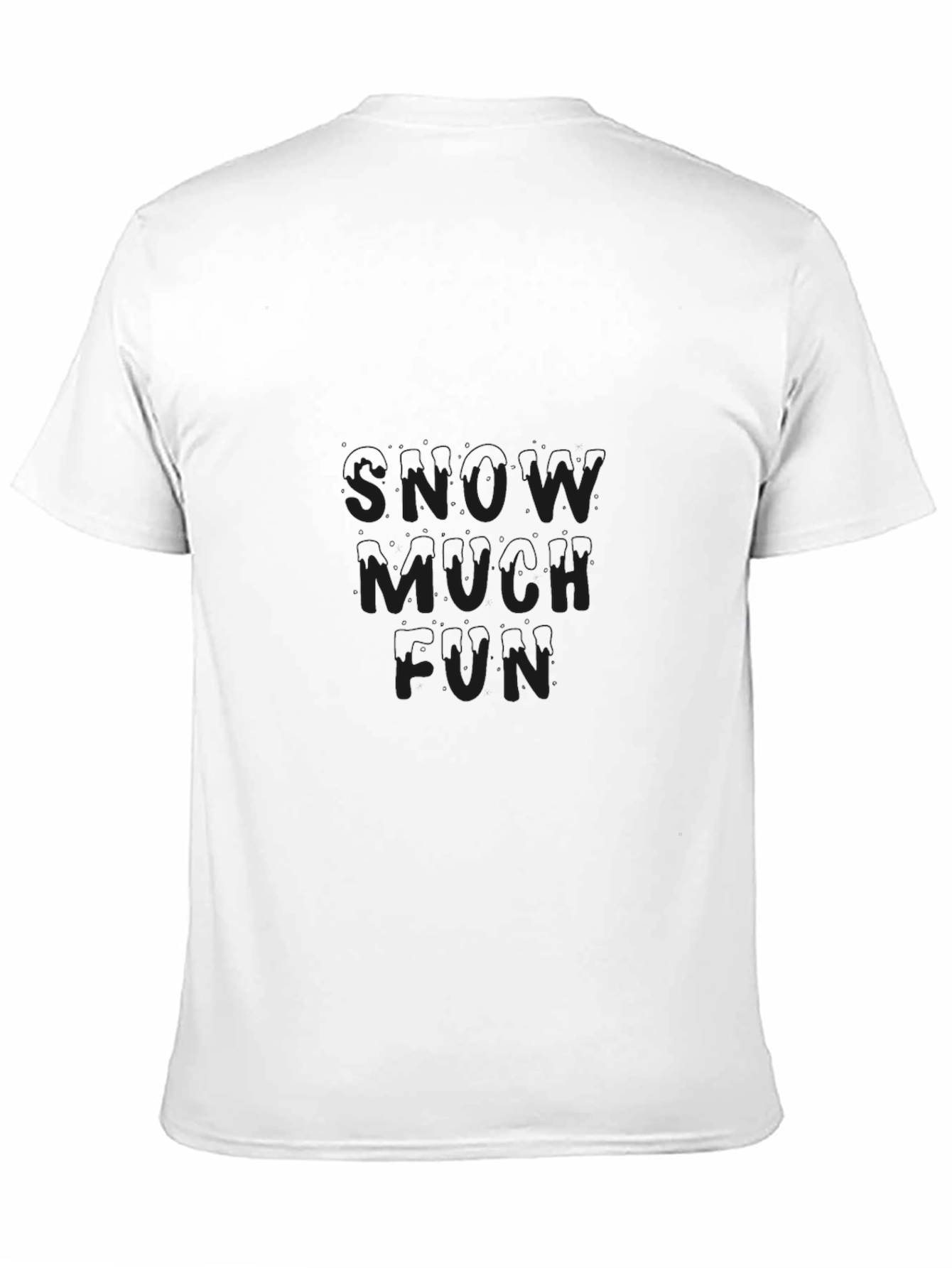 Snow Much Fun Black Graphic Tee