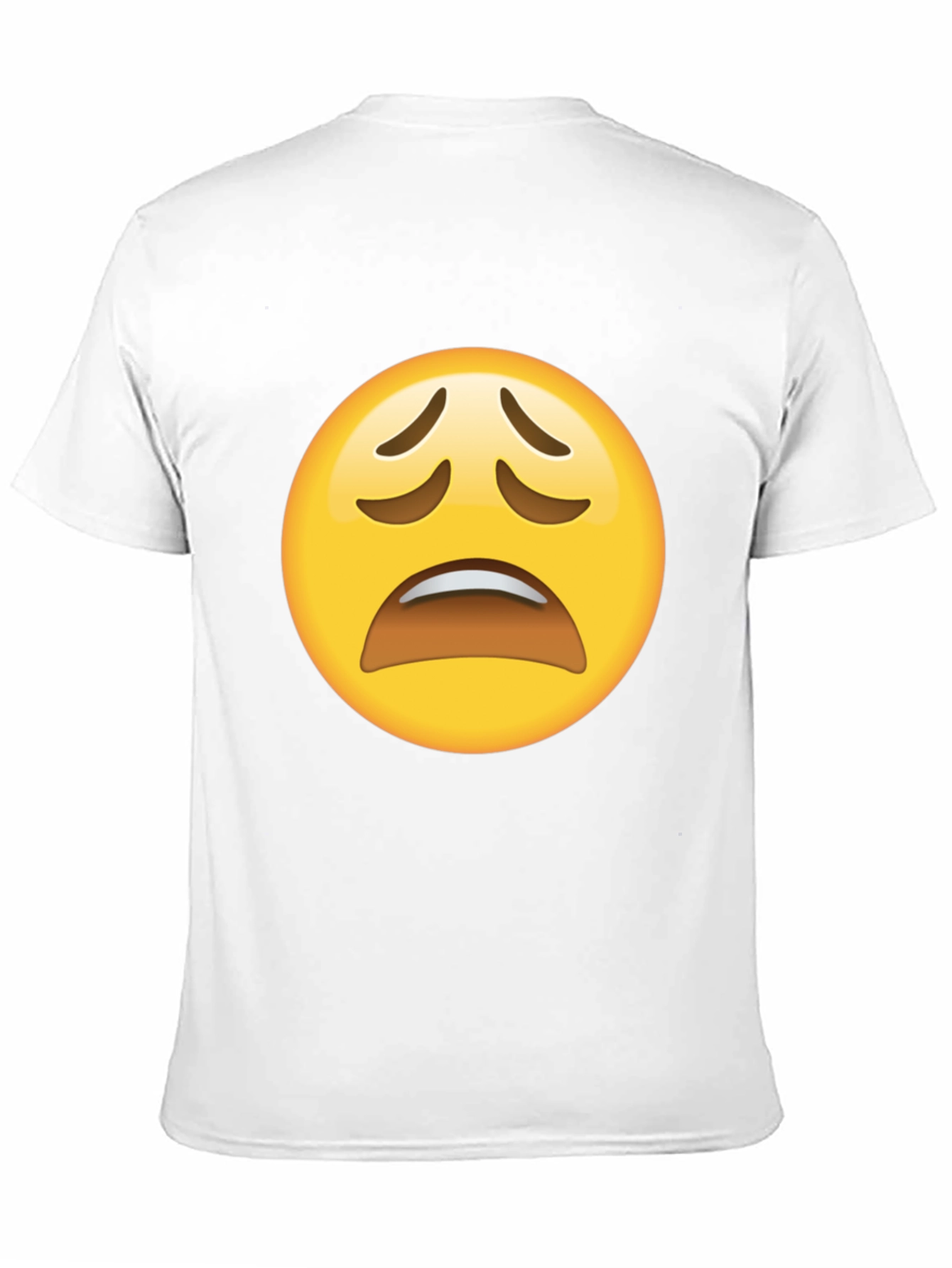 Distressed Emoji Graphic Black T-Shirt