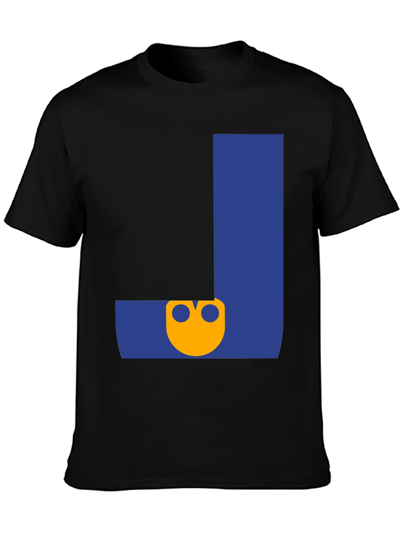 Letter J Graphic Tee - Black