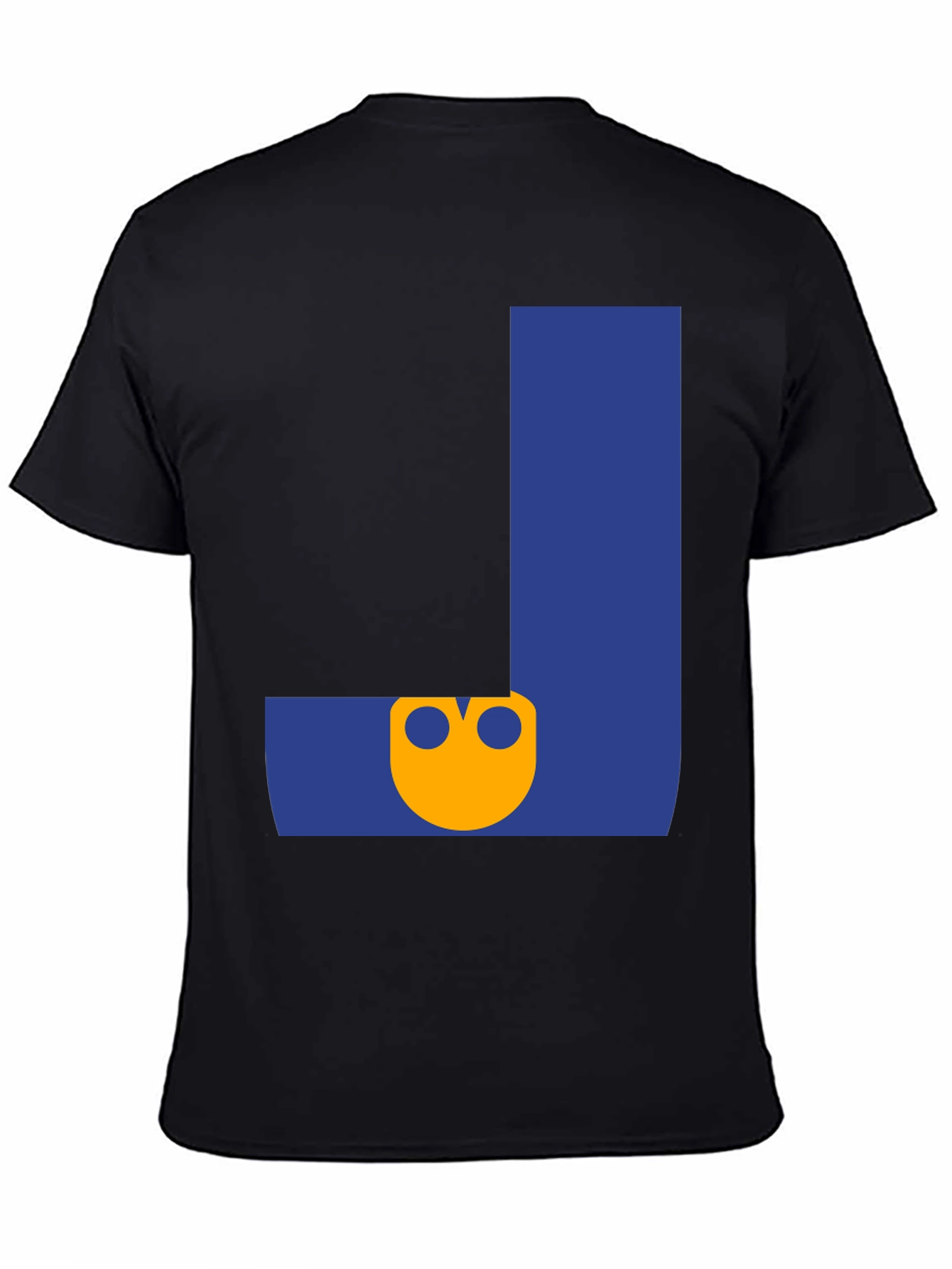 Letter J Graphic Tee - Black