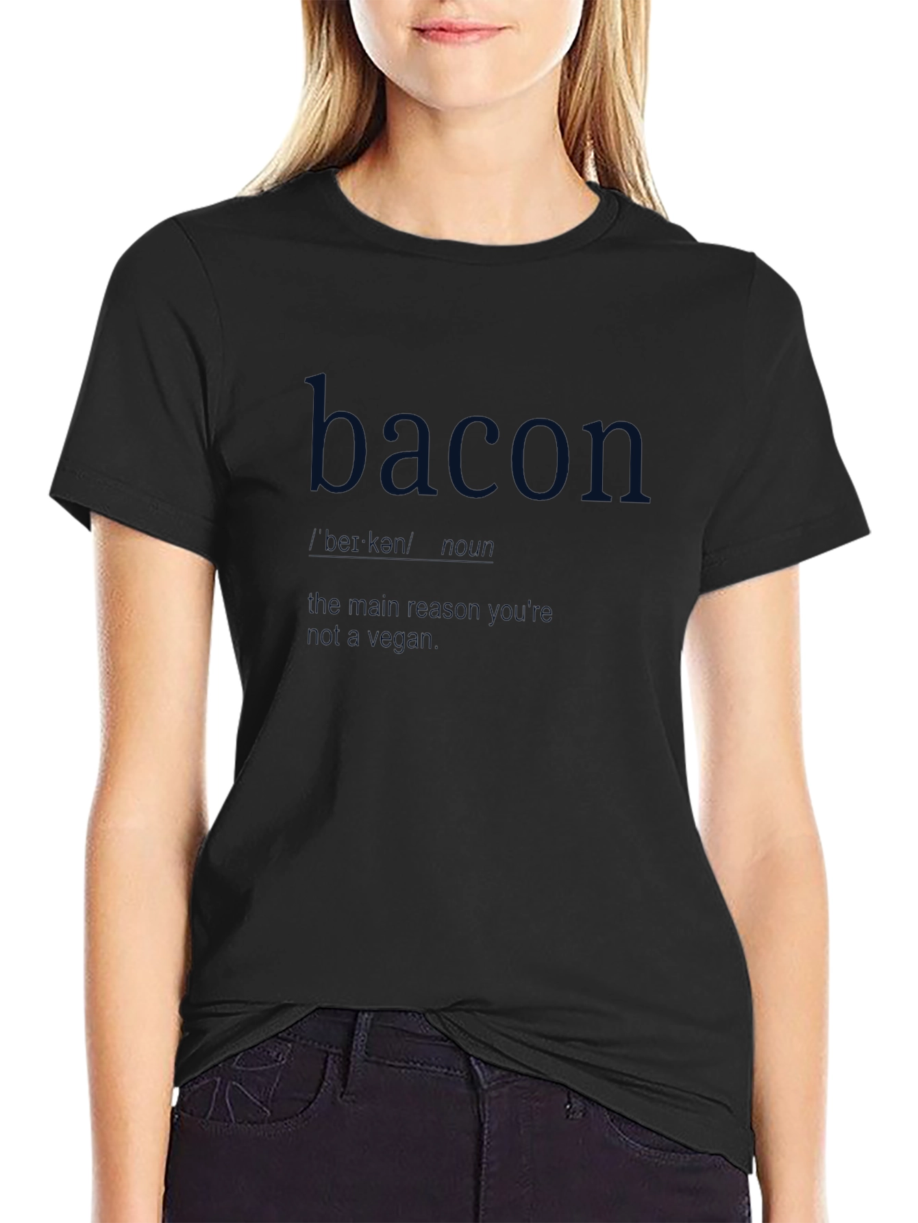 Bacon Definition T-Shirt - Sarcastic Meat Lover Tee