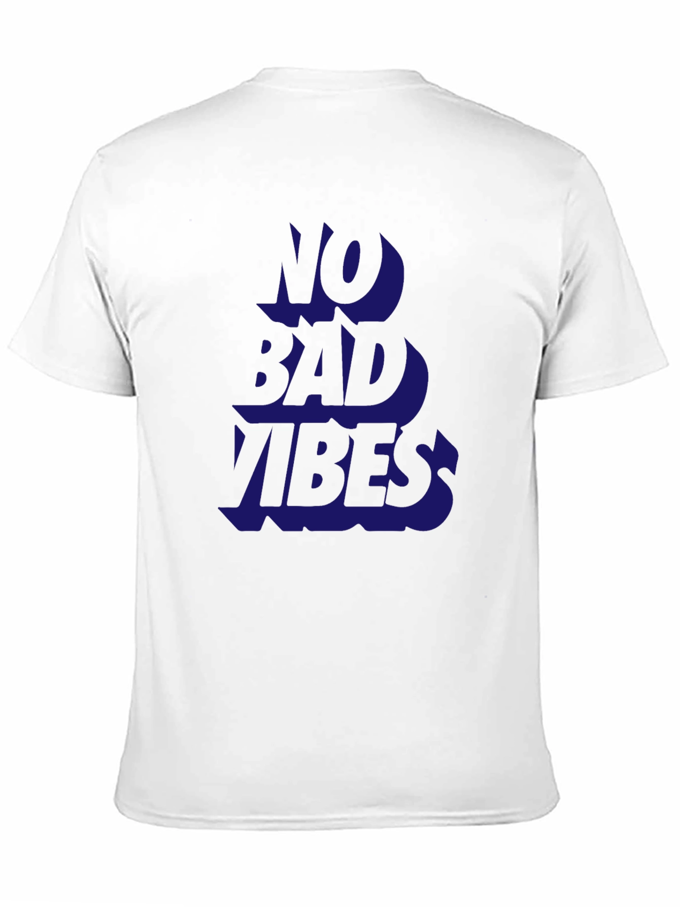 No Bad Vibes Black Graphic T-Shirt
