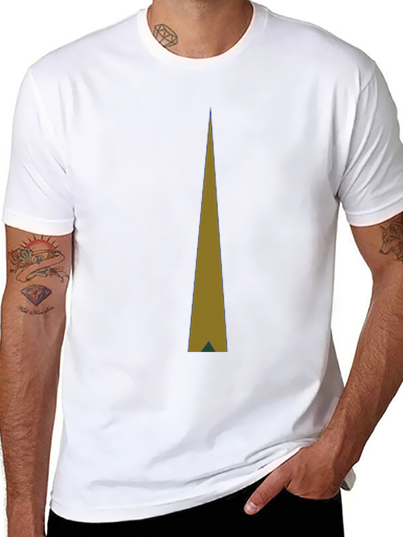 Abstract Arrow Graphic Tee - Modern Design