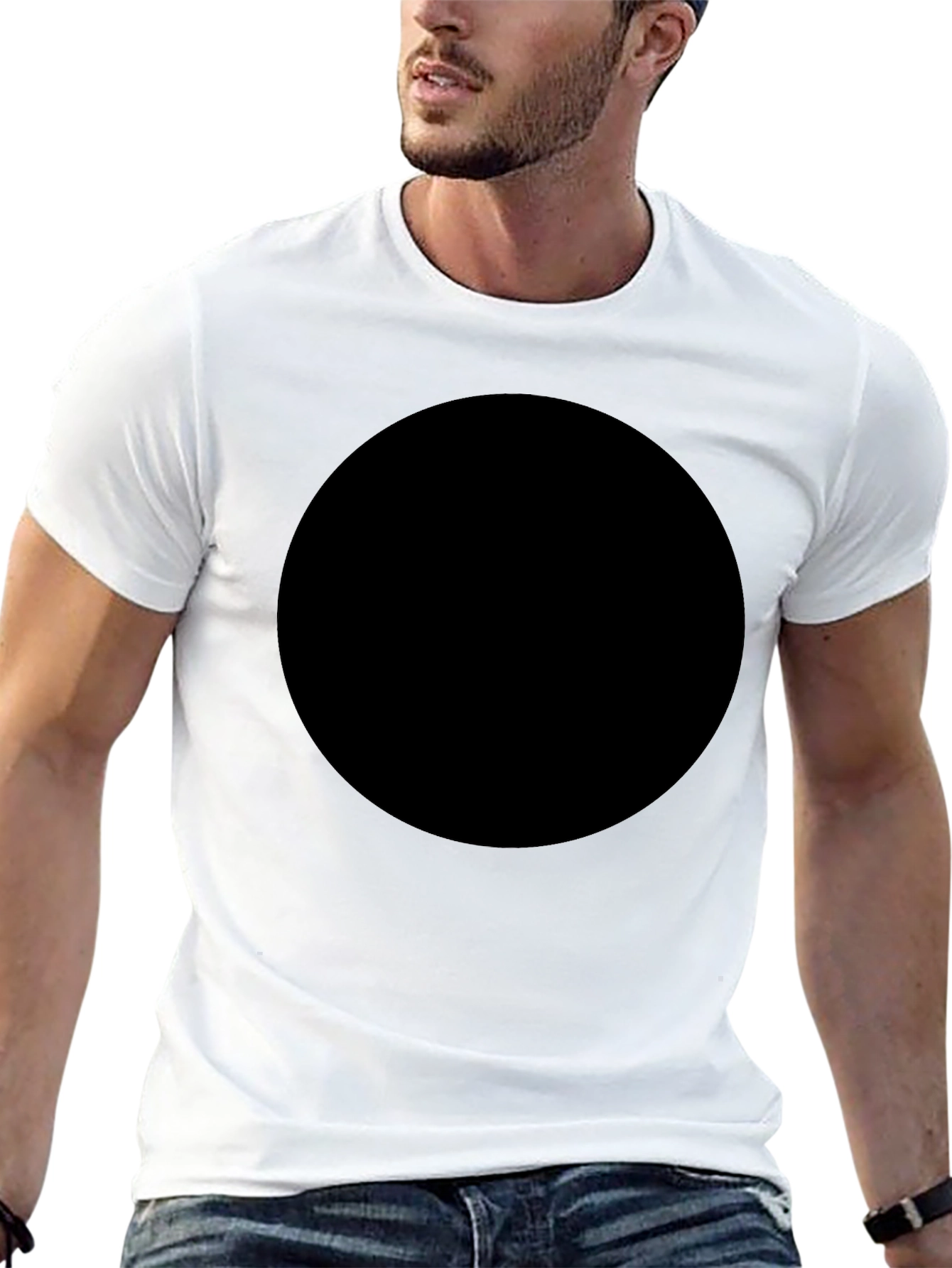 Mens Black Casual T-Shirt
