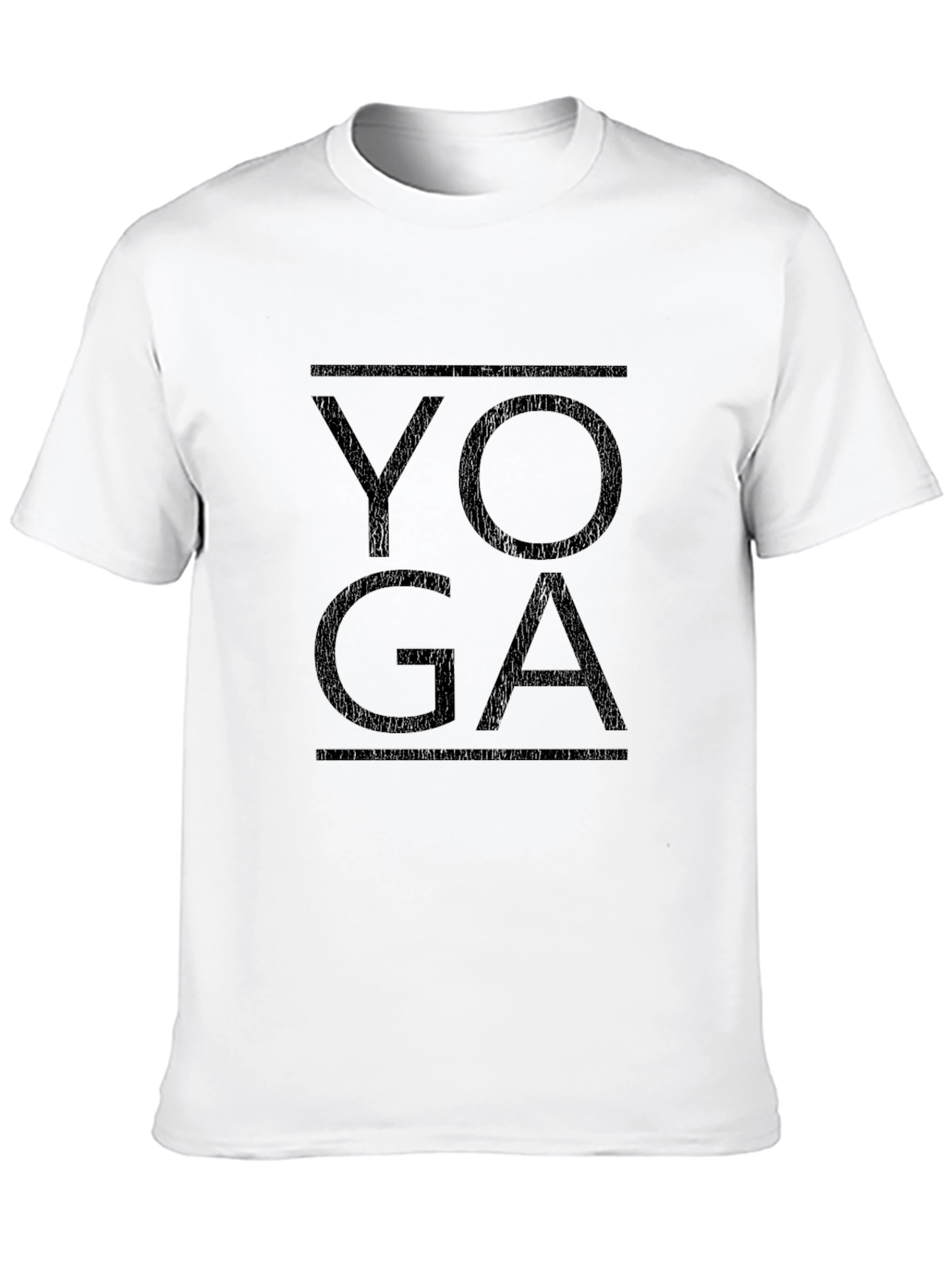 Yoga Graphic Tee - Black Cotton Comfort