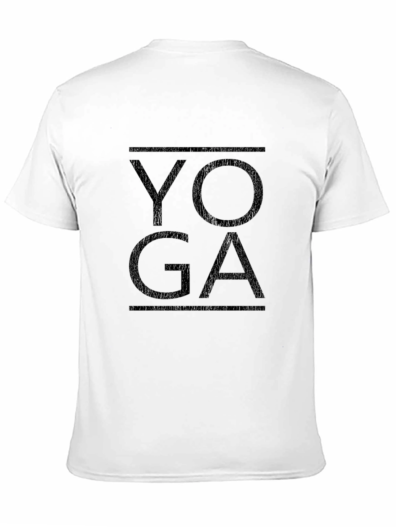 Yoga Graphic Tee - Black Cotton Comfort