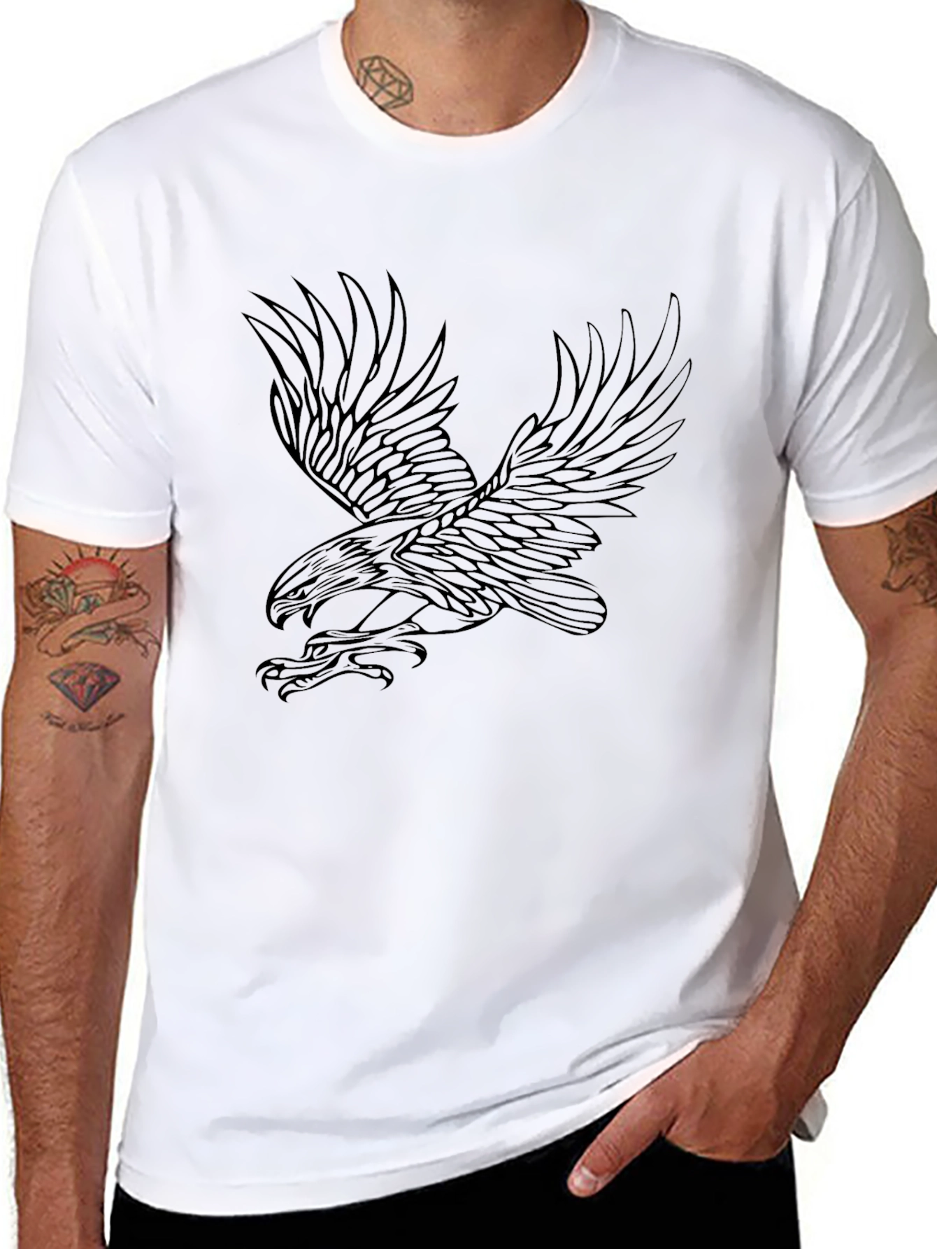 Eagle Graphic Black T-Shirt | Mens Fashion Tee