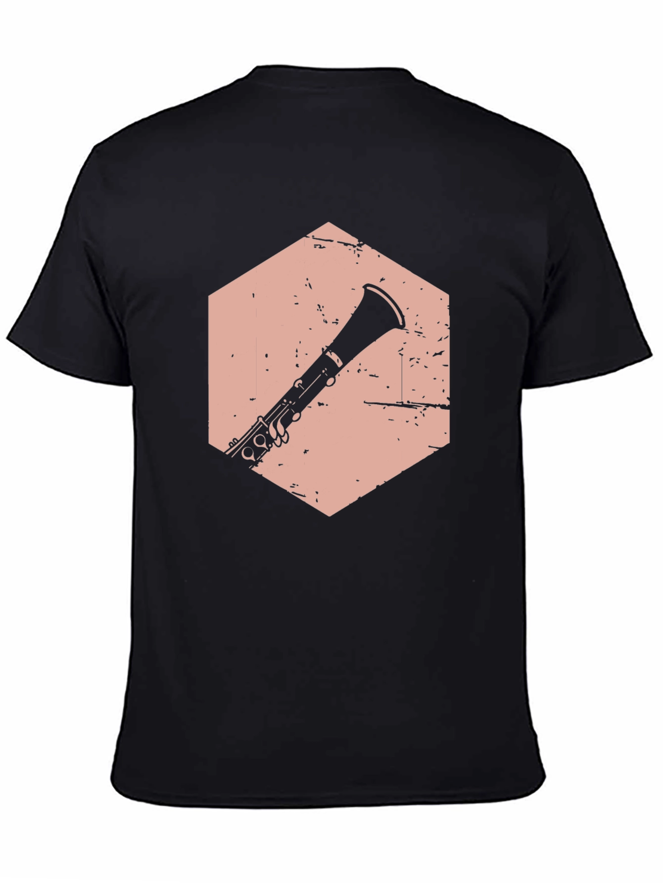 Clarinet Graphic Tee - Musicians Black T-Shirt