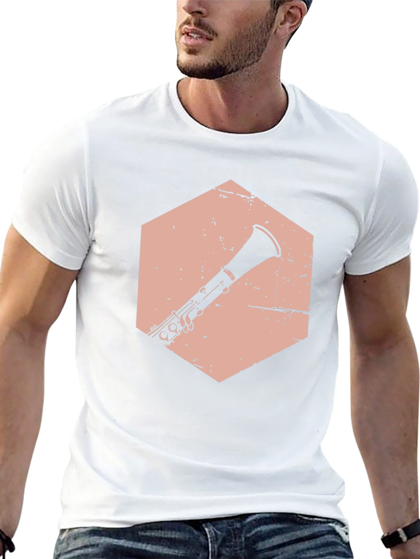 Clarinet Graphic Tee - Musicians Black T-Shirt