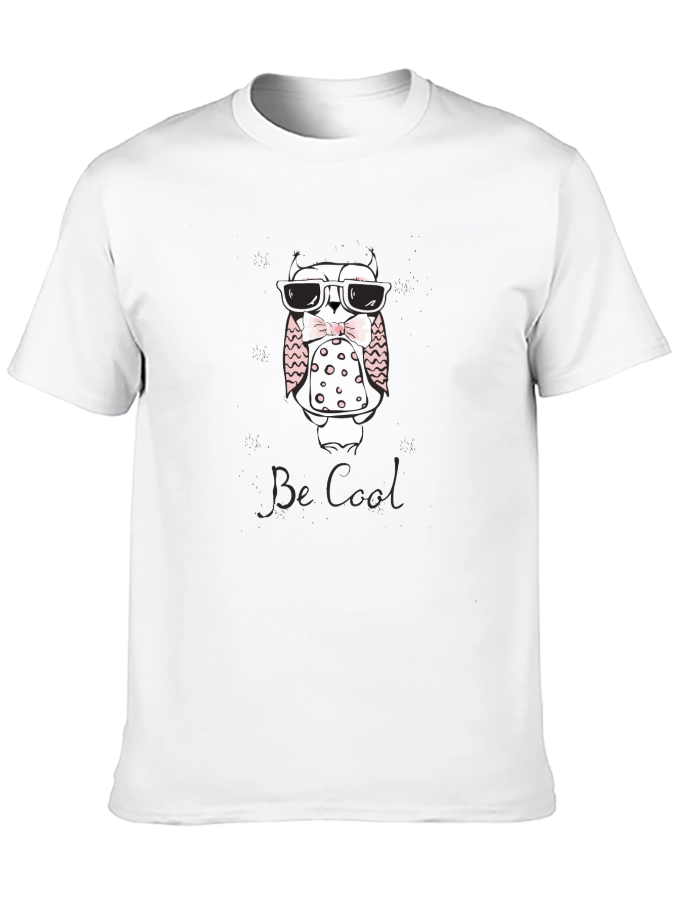 Cool Owl Graphic T-Shirt - Black