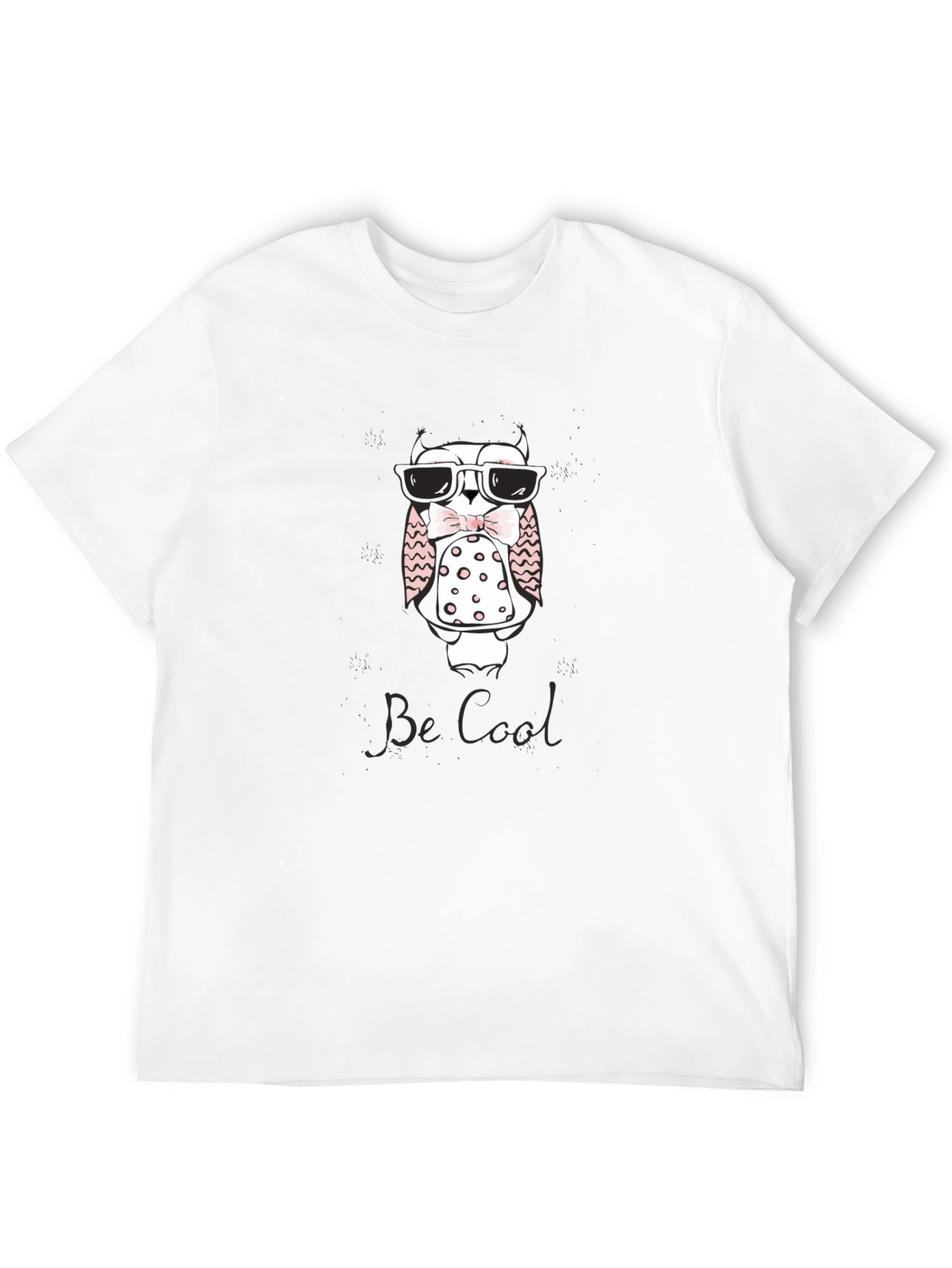 Cool Owl Graphic T-Shirt - Black