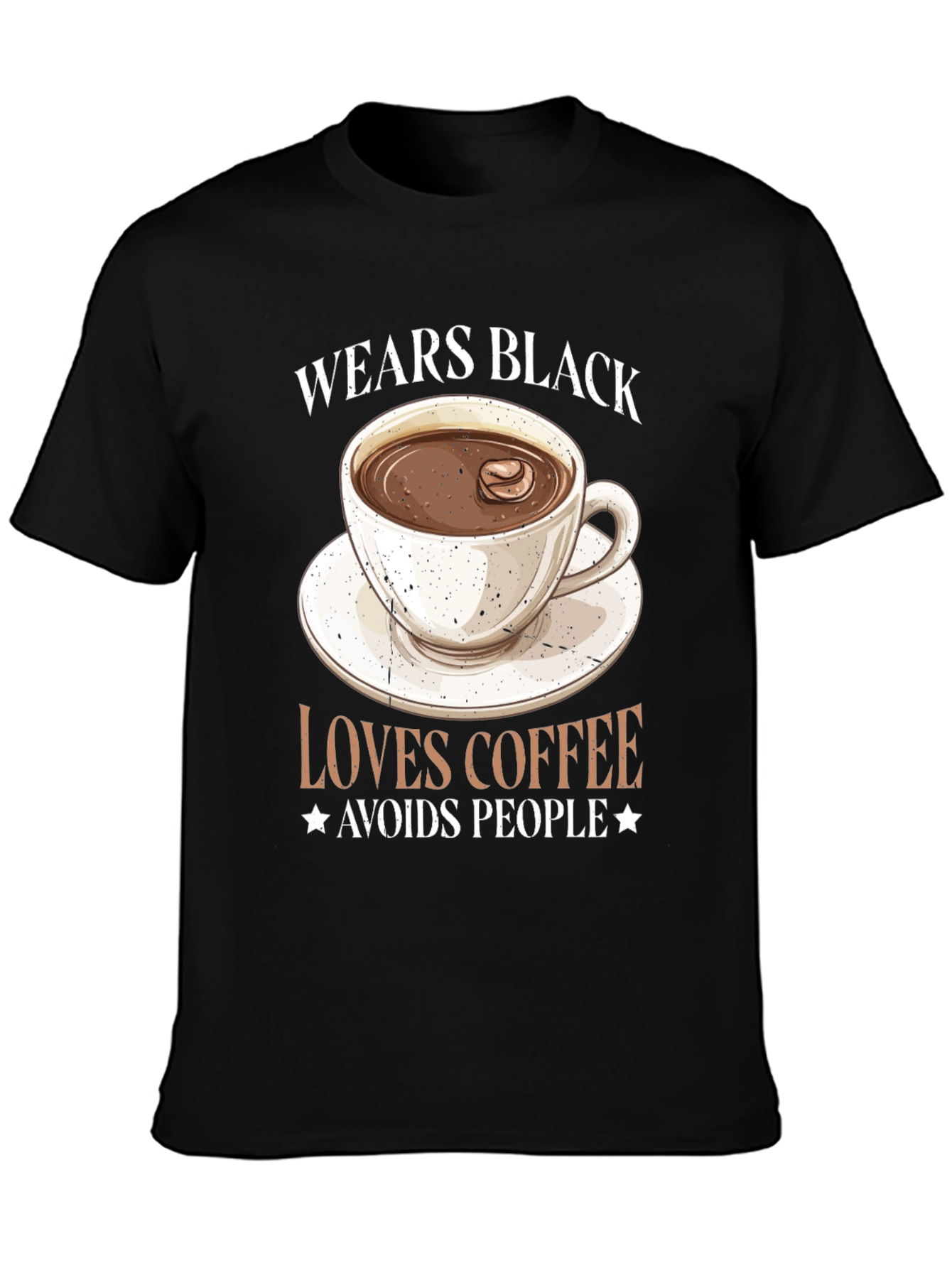 Coffee Lover Black Graphic Tee