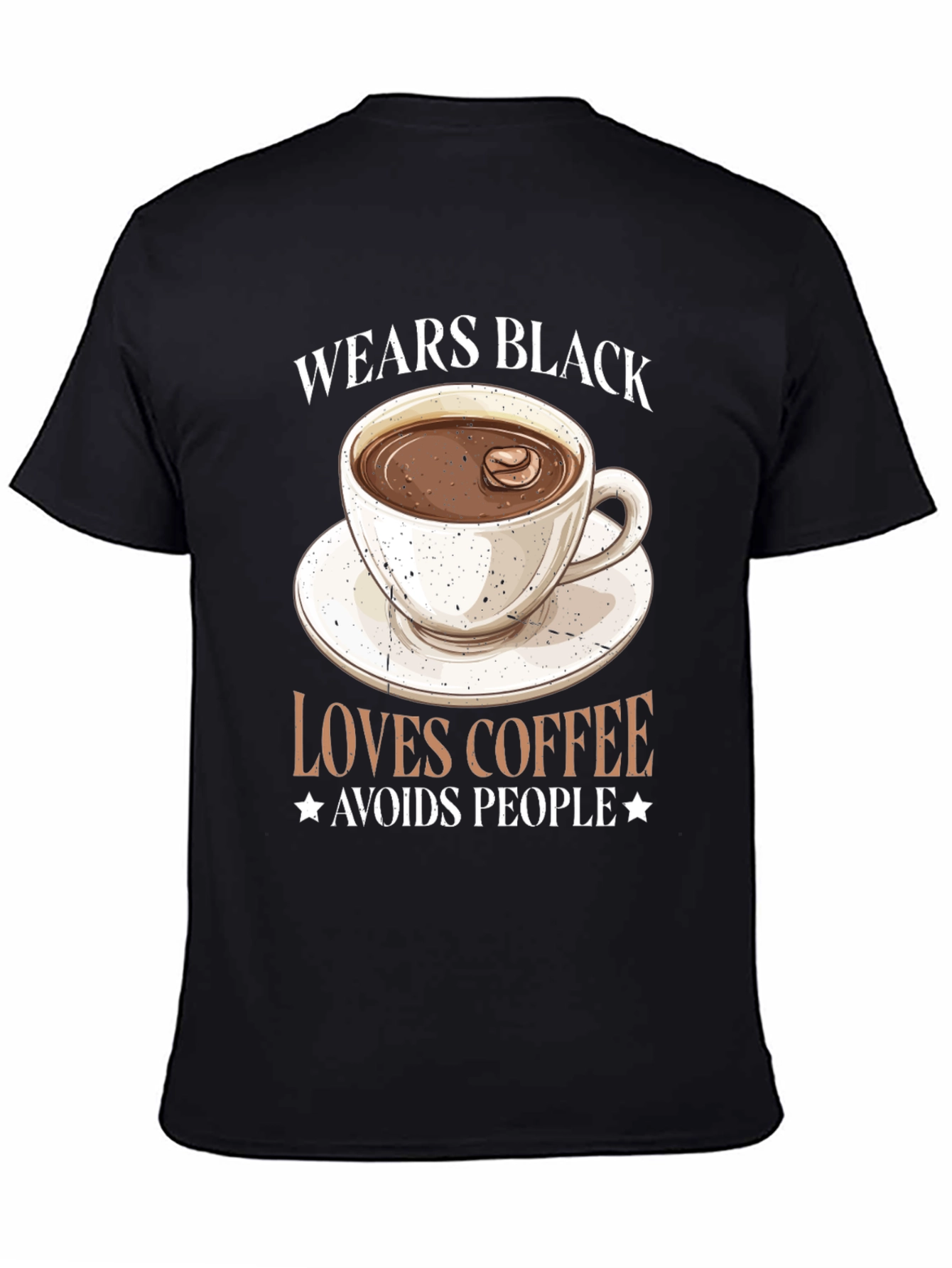 Coffee Lover Black Graphic Tee