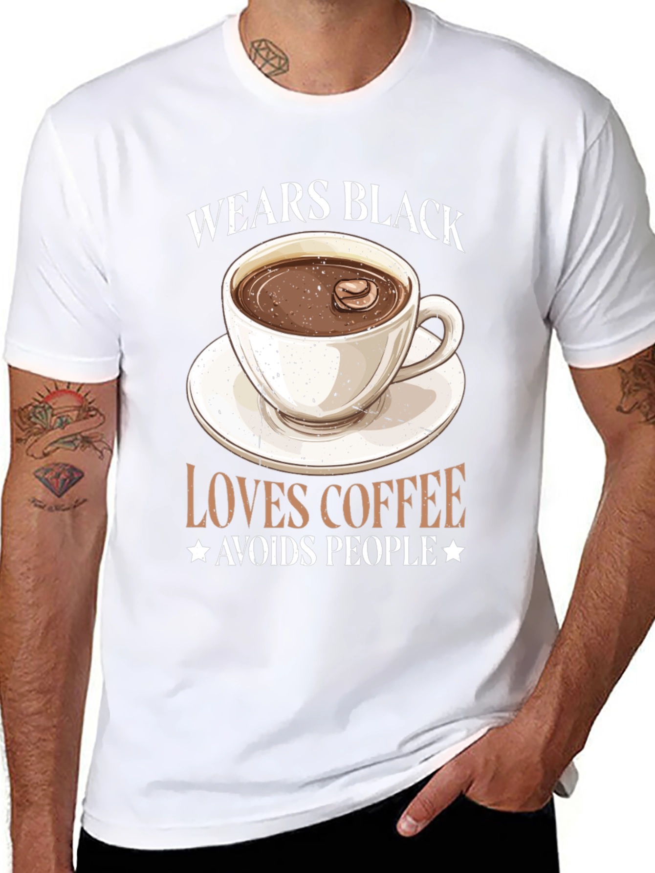 Coffee Lover Black Graphic Tee