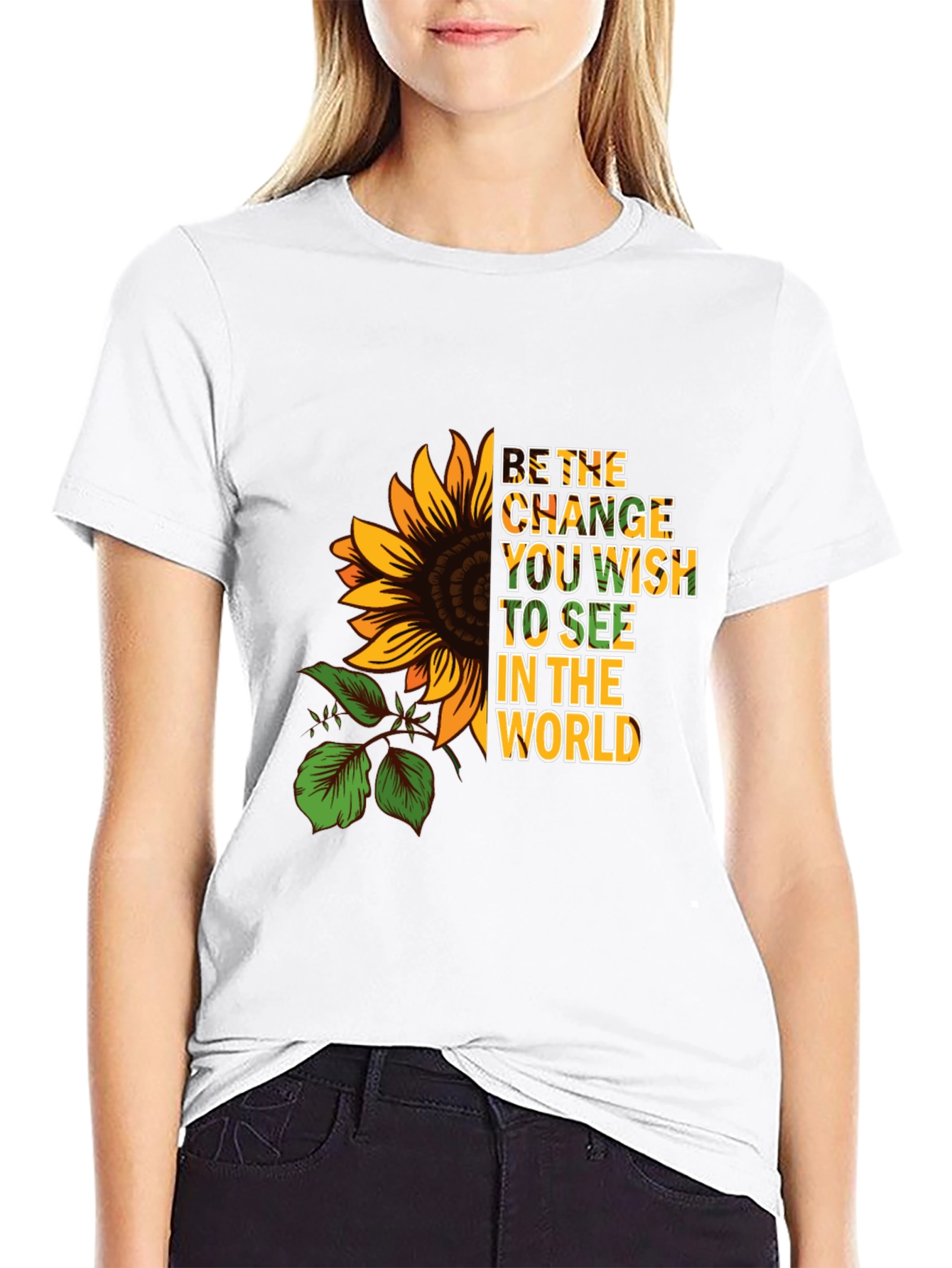 Sunflower Change Wish Graphic Tee