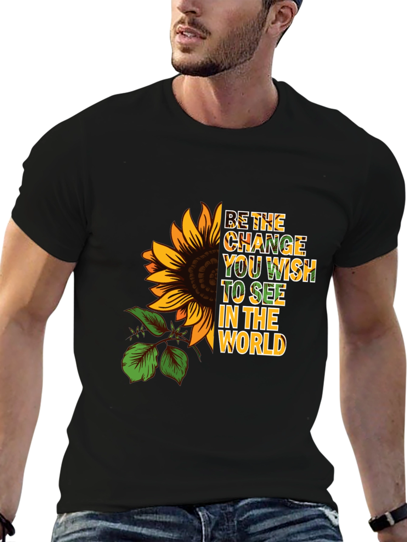 Sunflower Change Wish Graphic Tee