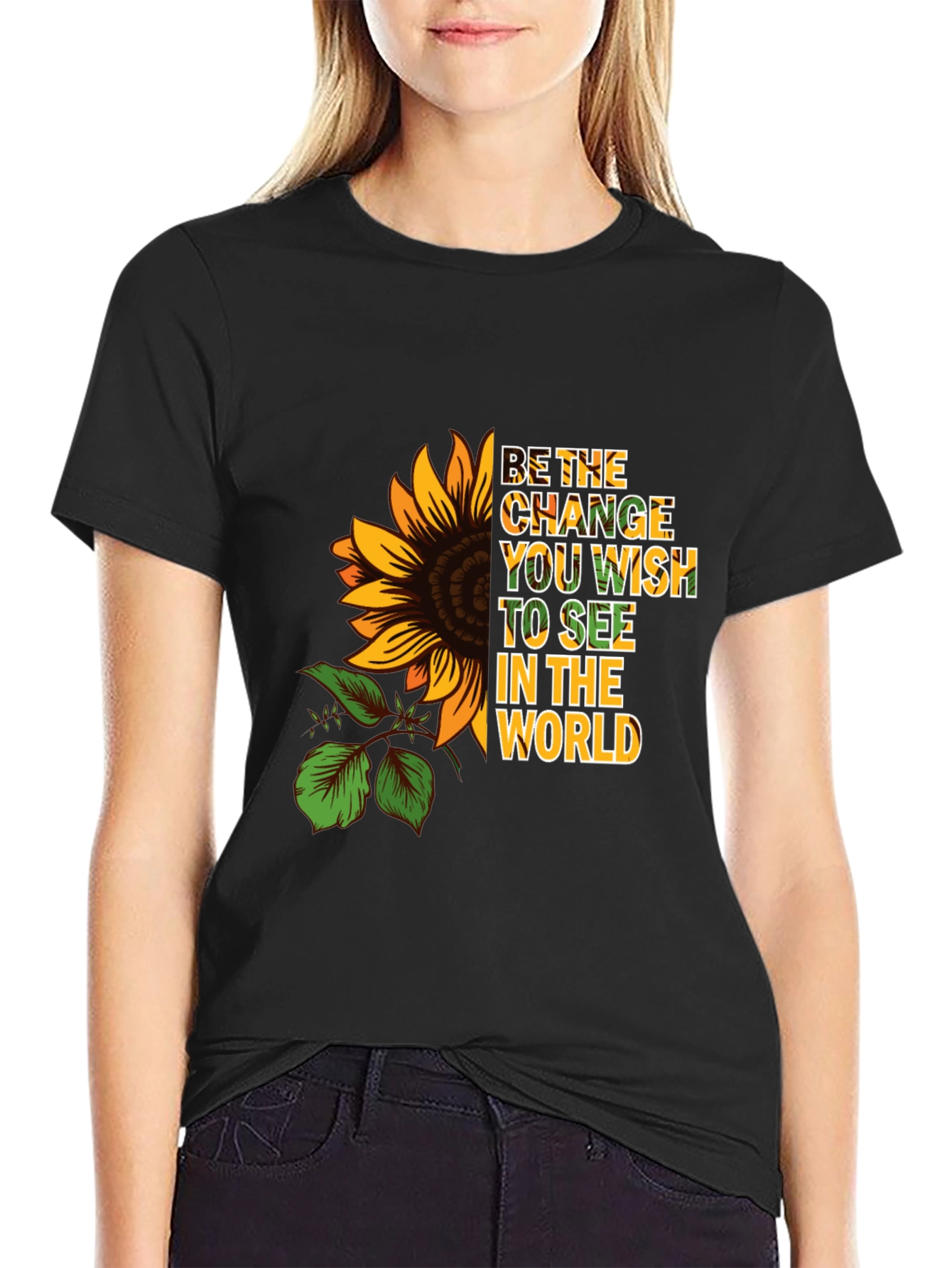 Sunflower Change Wish Graphic Tee