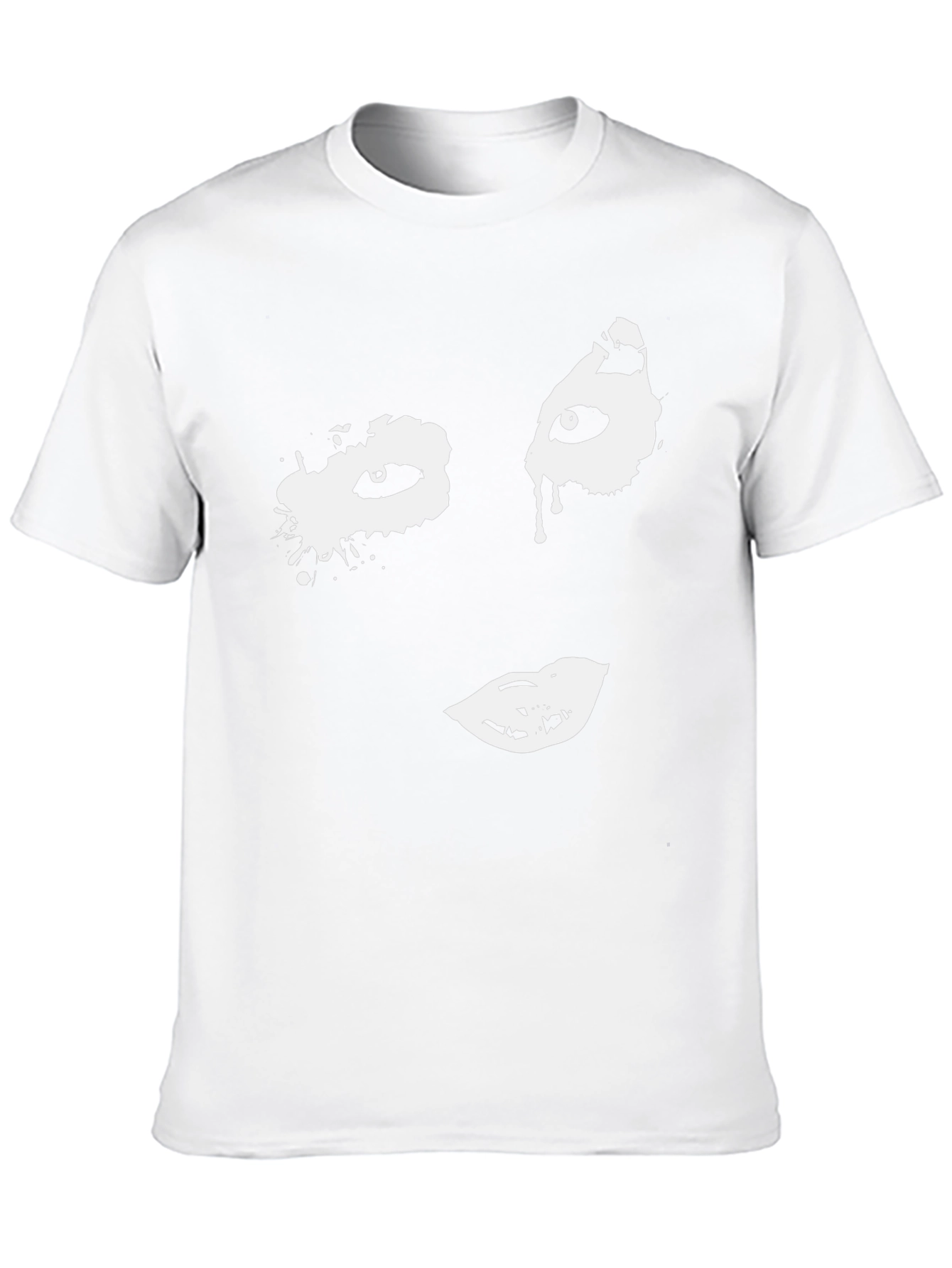 Abstract Face Graphic T-Shirt