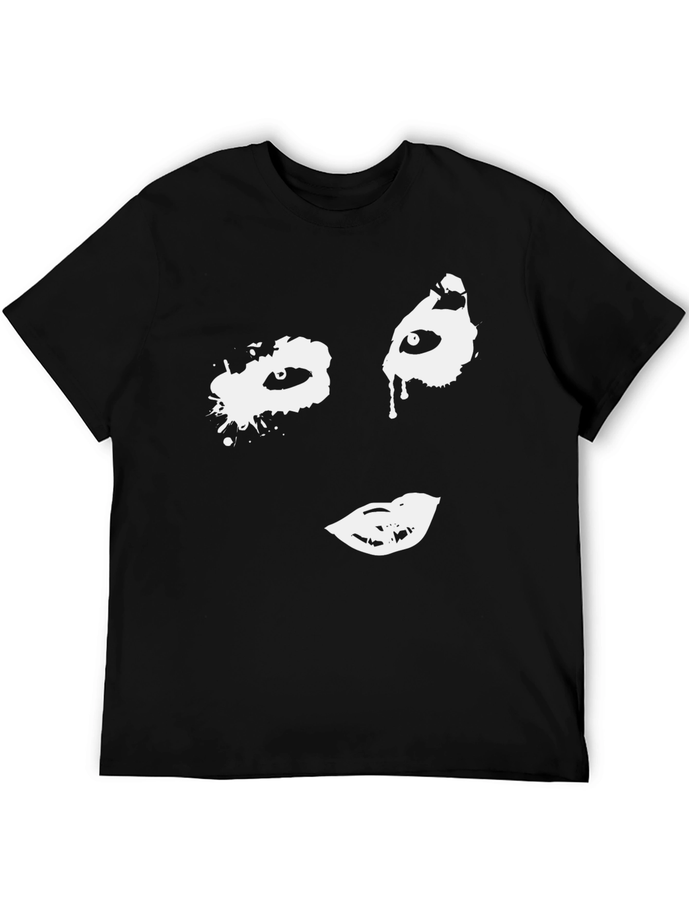 Abstract Face Graphic T-Shirt