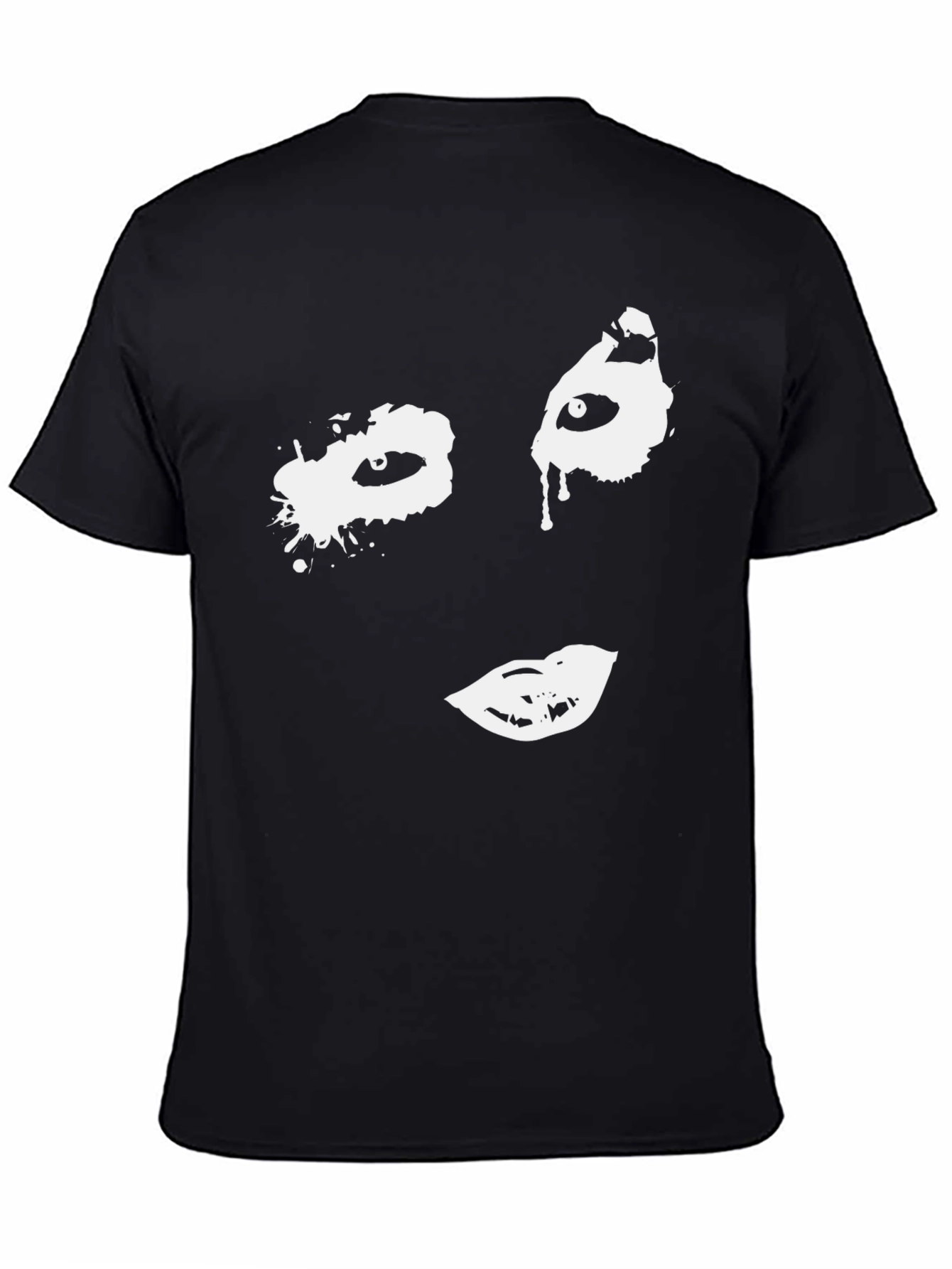 Abstract Face Graphic T-Shirt