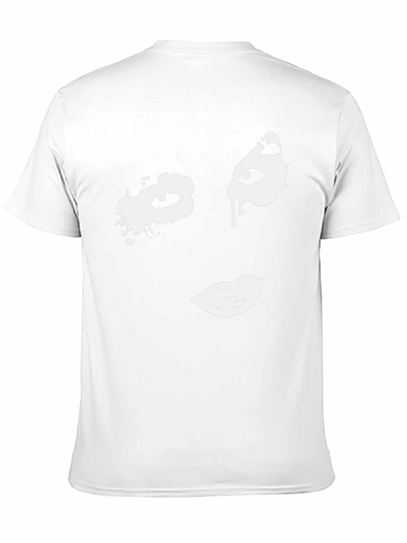Abstract Face Graphic T-Shirt