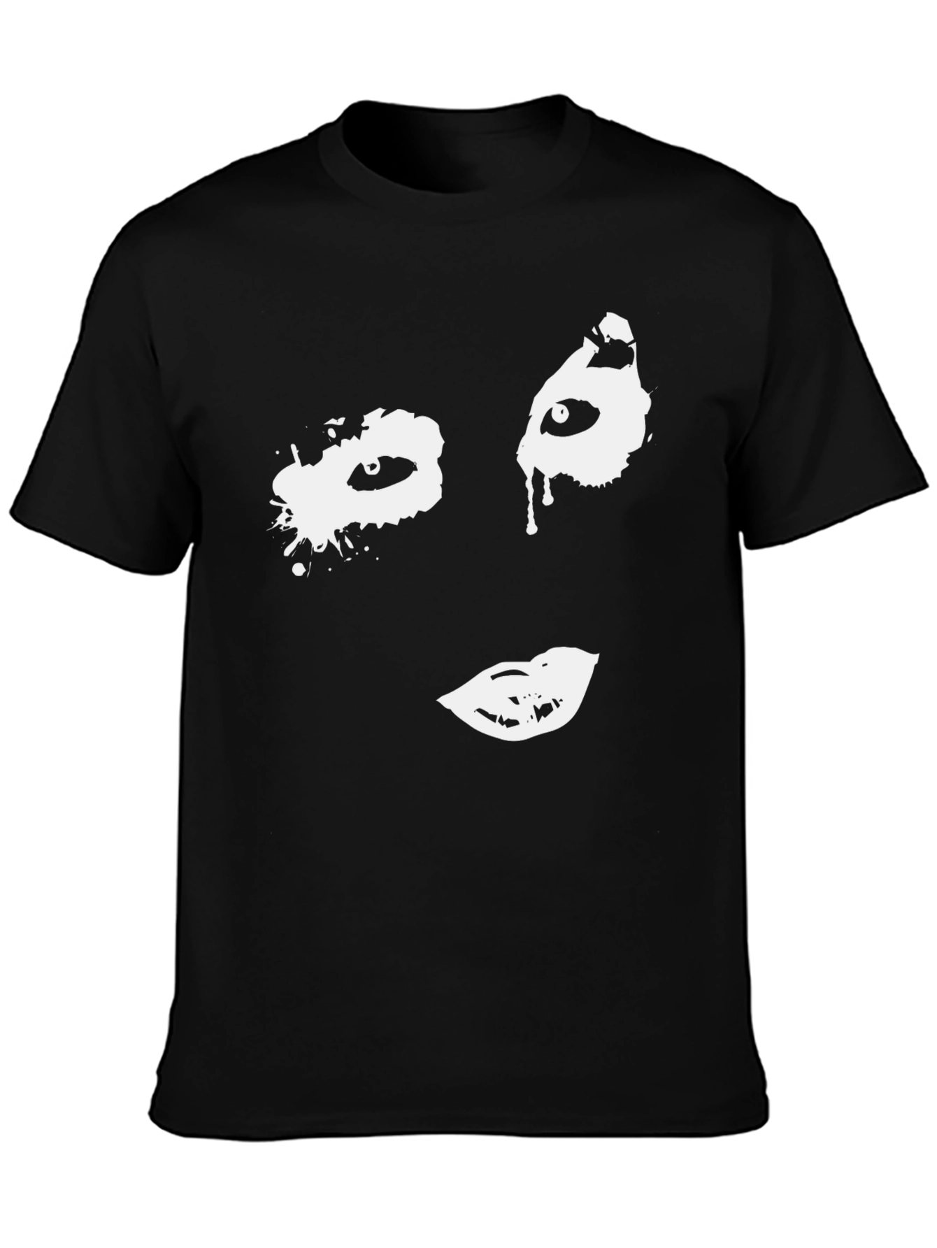 Abstract Face Graphic T-Shirt