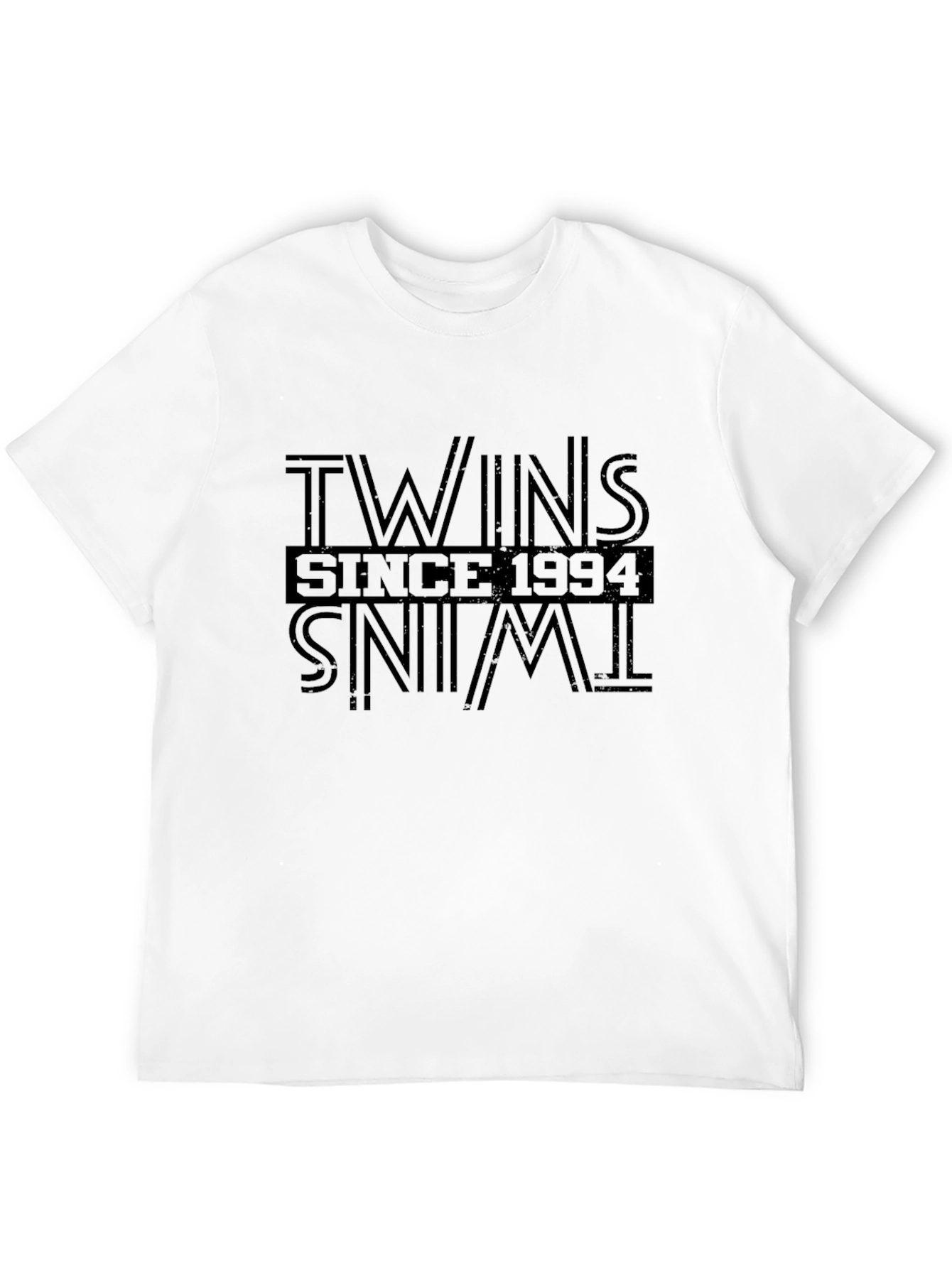 Twins Since 1994 Black Graphic T-Shirt