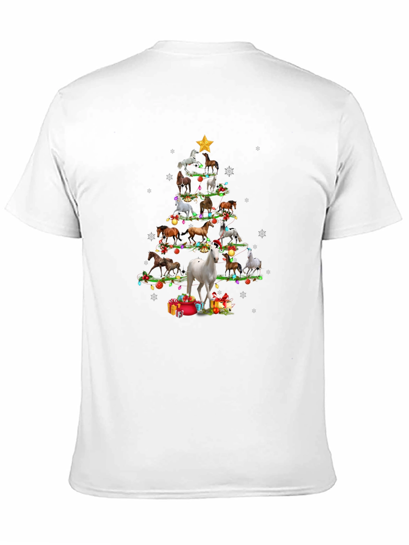 Horse Christmas Tree T-Shirt