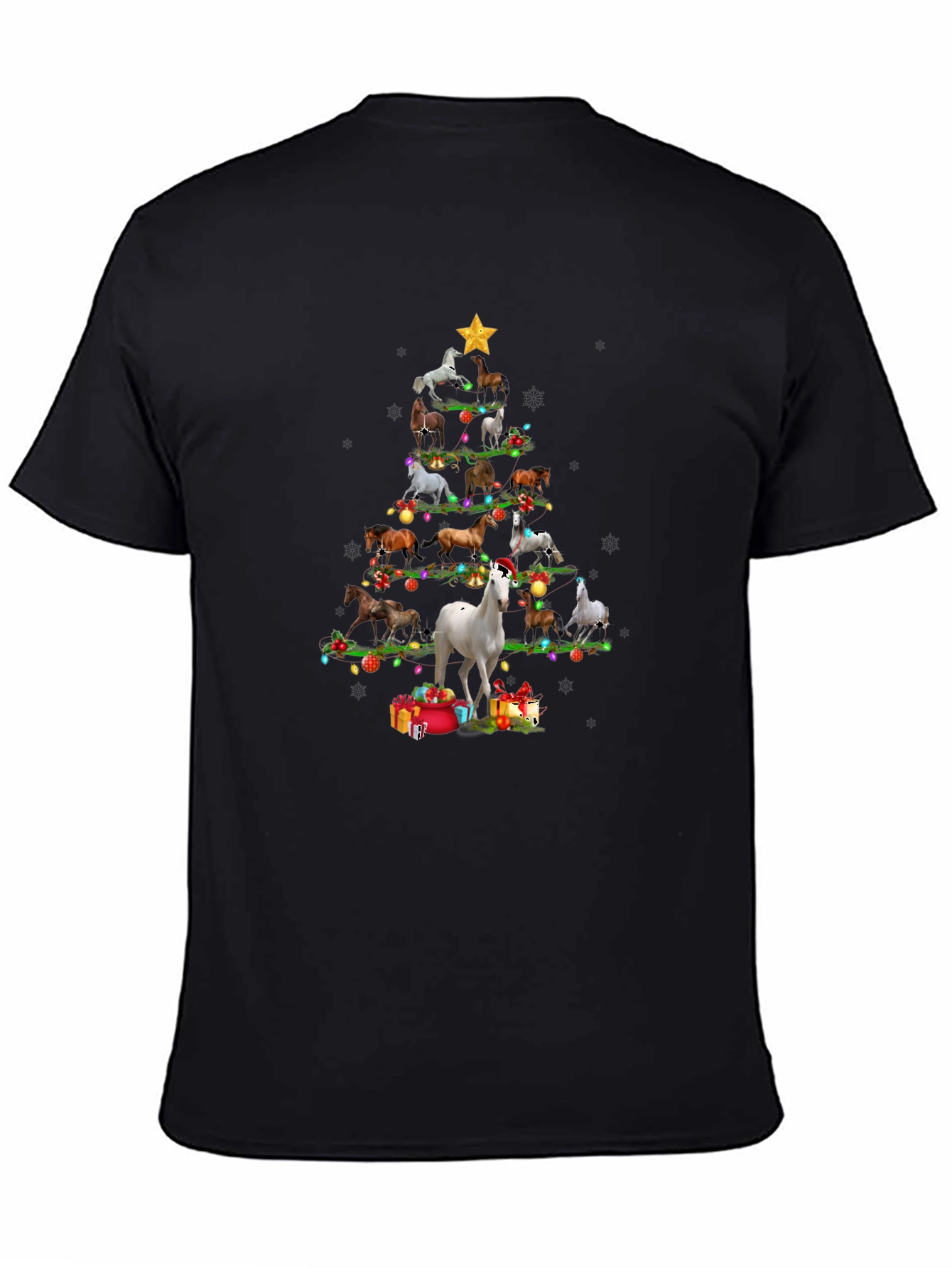 Horse Christmas Tree T-Shirt