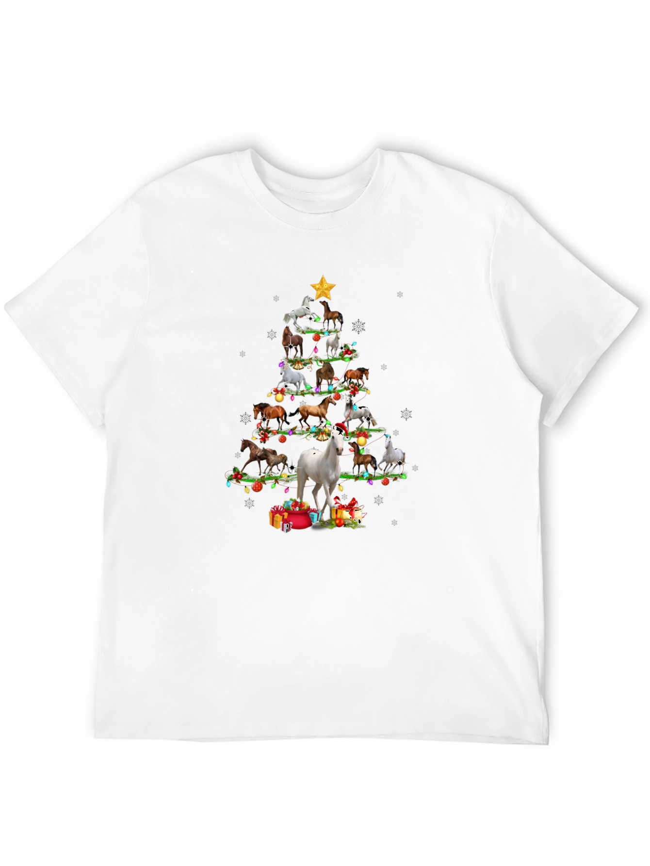 Horse Christmas Tree T-Shirt