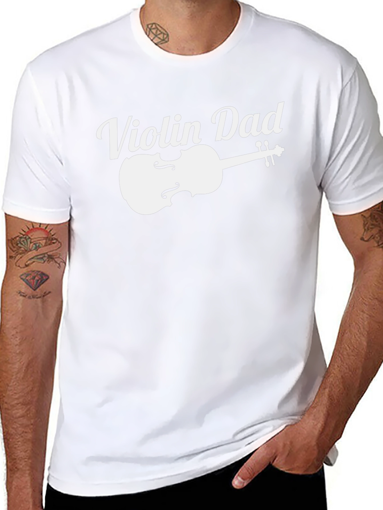 Violin Dad T-Shirt - Musician Fathers Day Tee