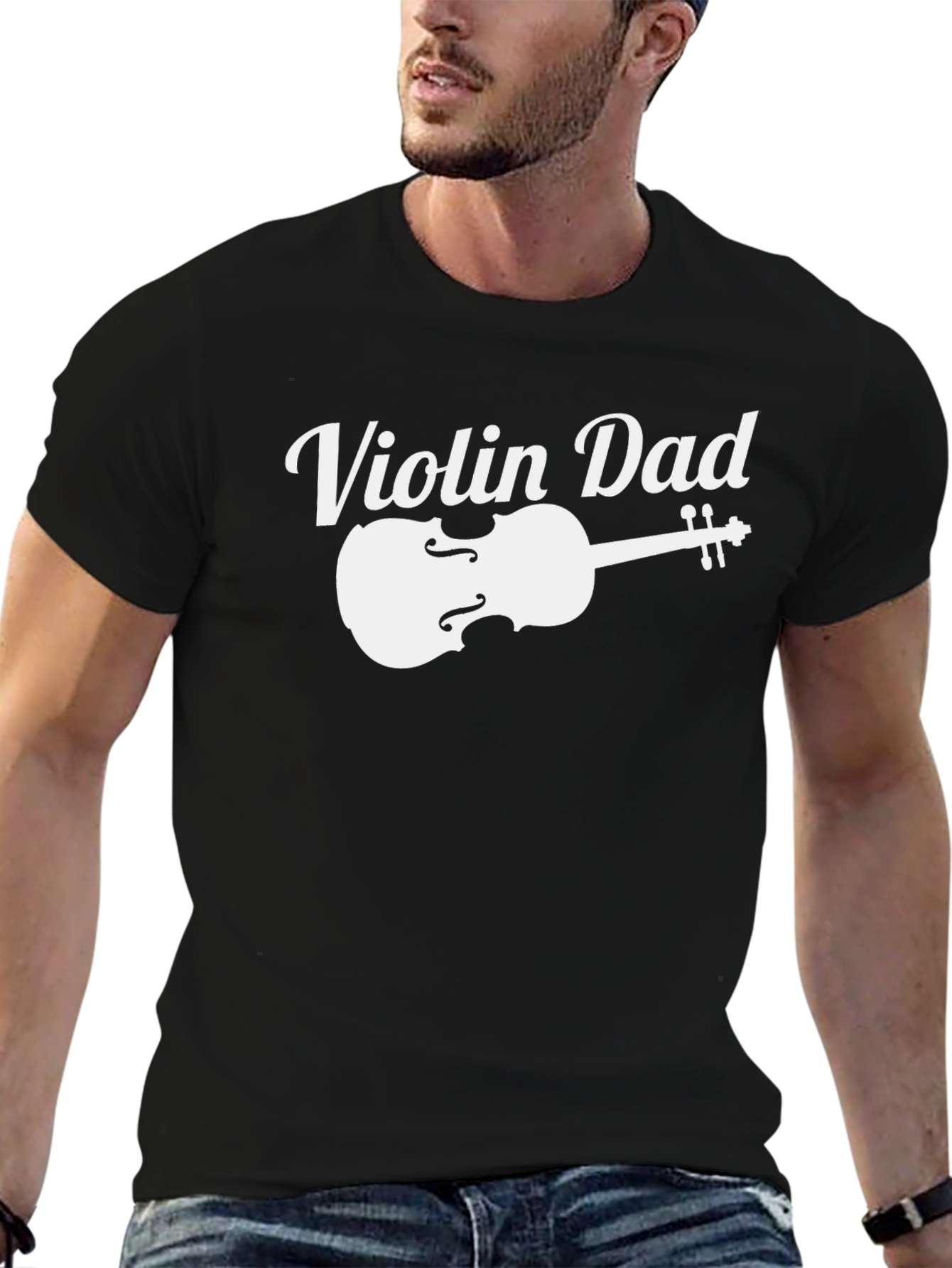 Violin Dad T-Shirt - Musician Fathers Day Tee