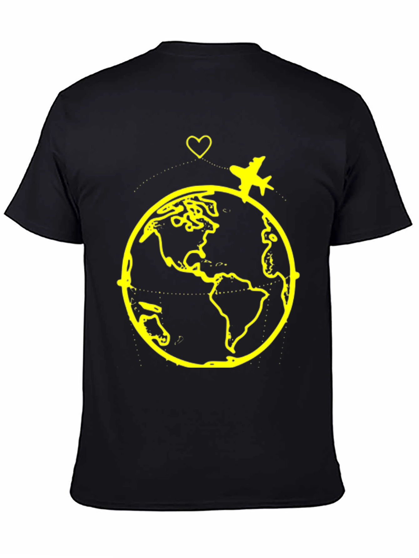 Travel the World Graphic Tee - Black