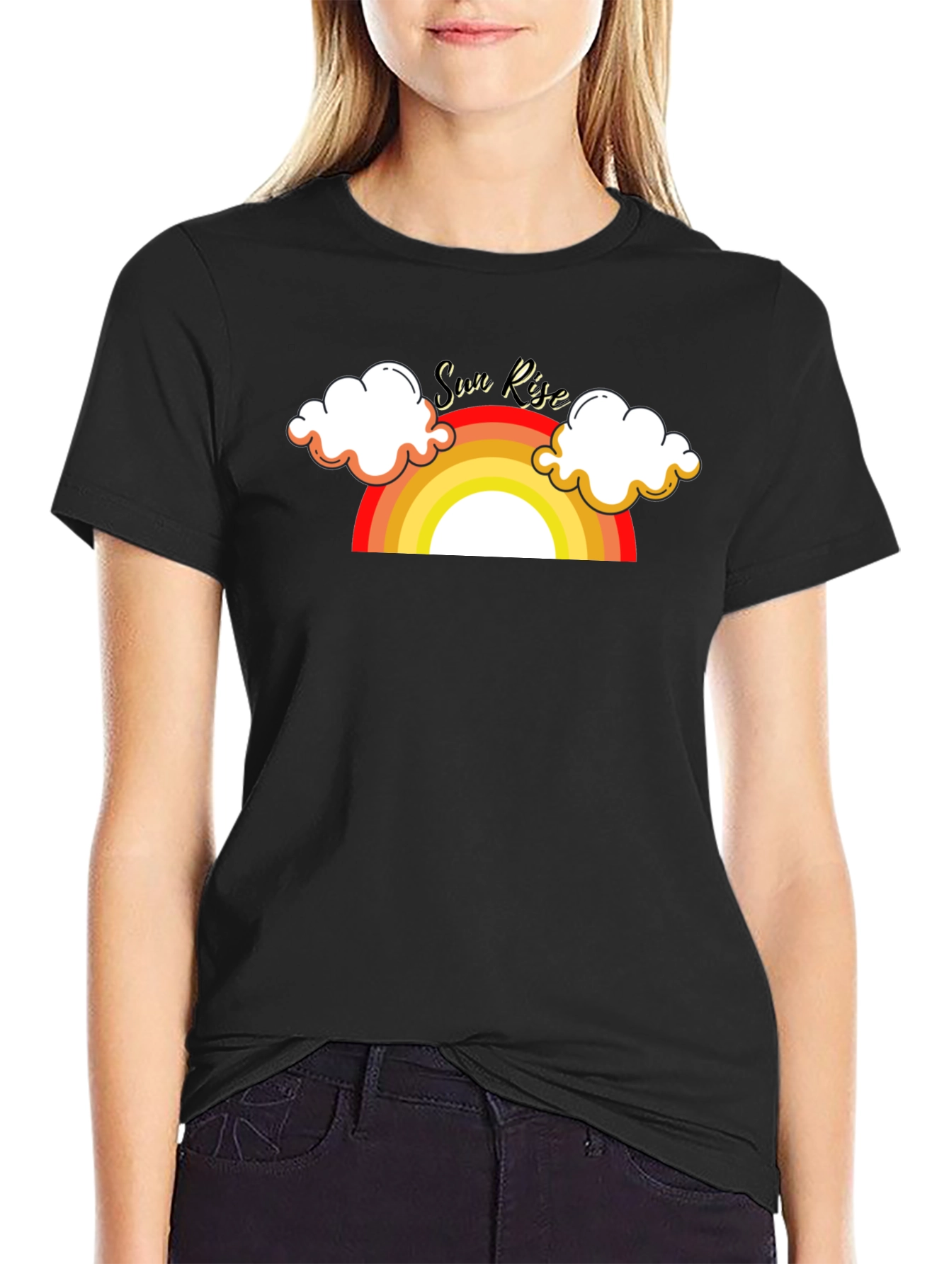 Sunrise Graphic Tee - Retro Style