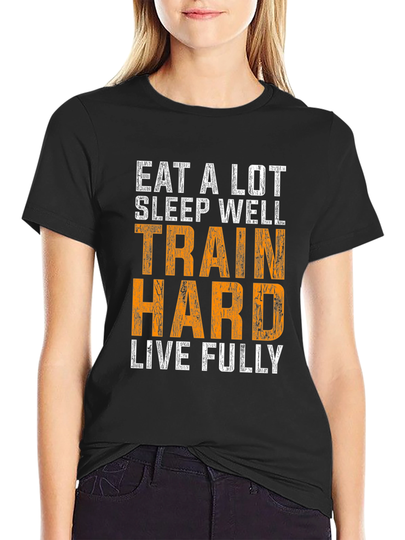 Train Hard Mens Graphic T-Shirt