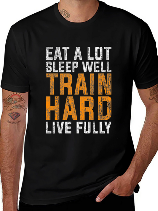 Train Hard Mens Graphic T-Shirt