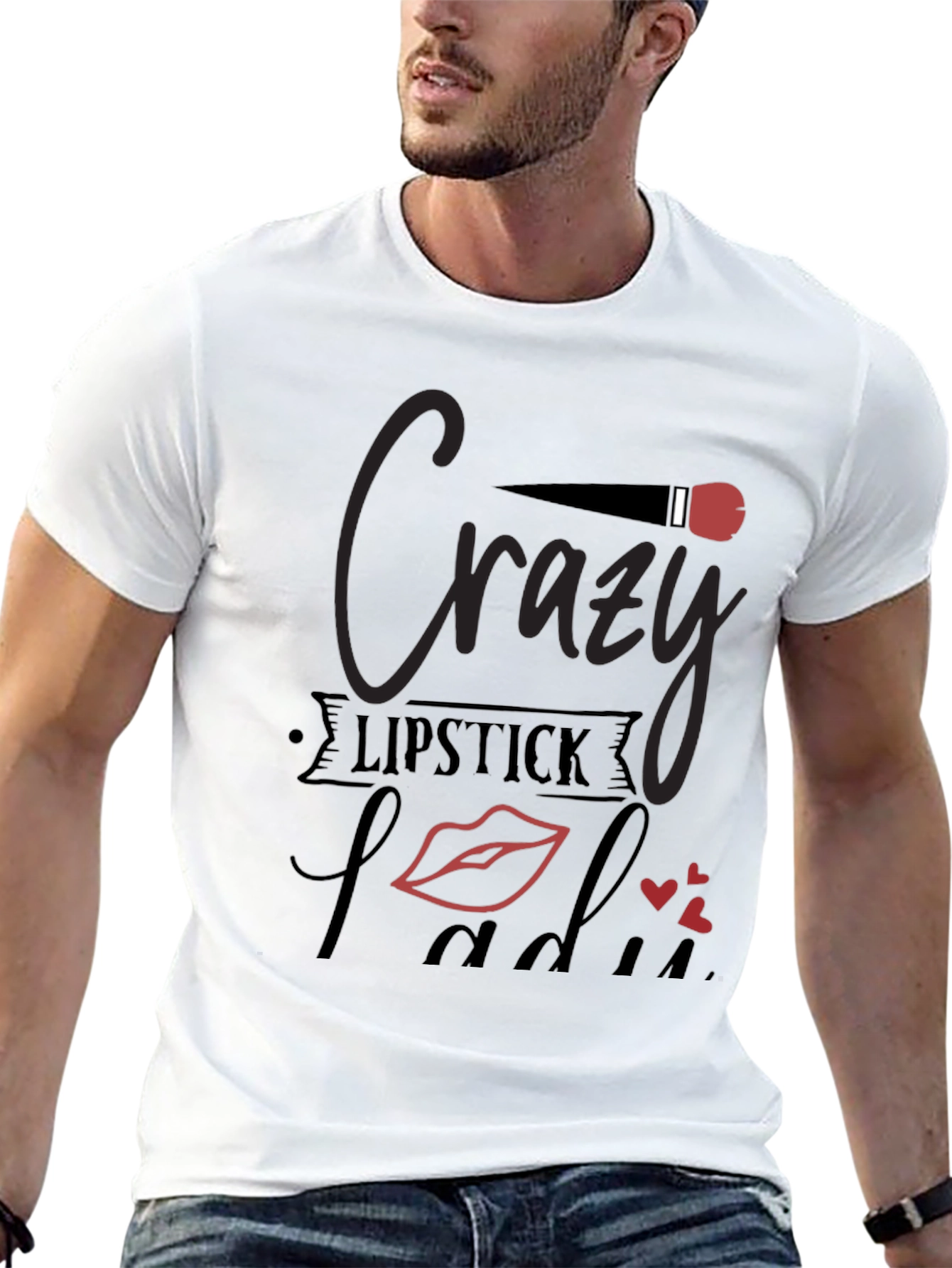 Crazy Lipstick Lady Graphic Tee