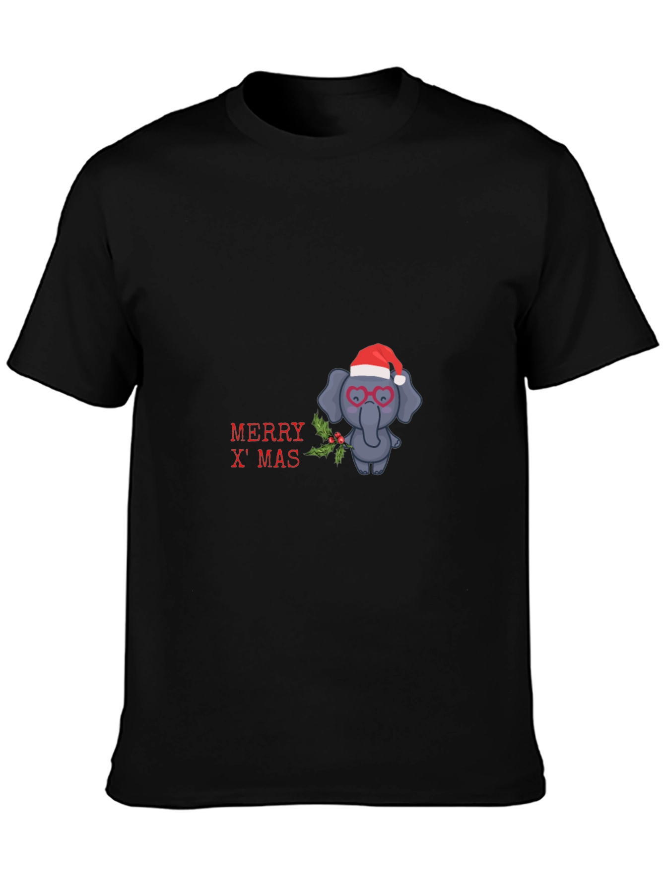 Festive Elephant Christmas T-Shirt