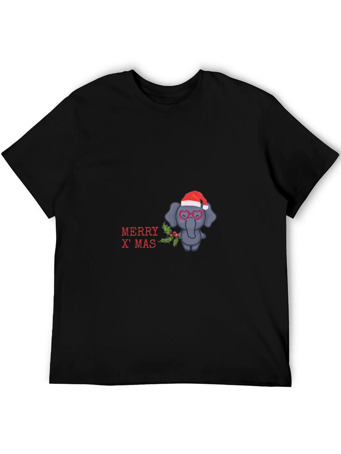 Festive Elephant Christmas T-Shirt