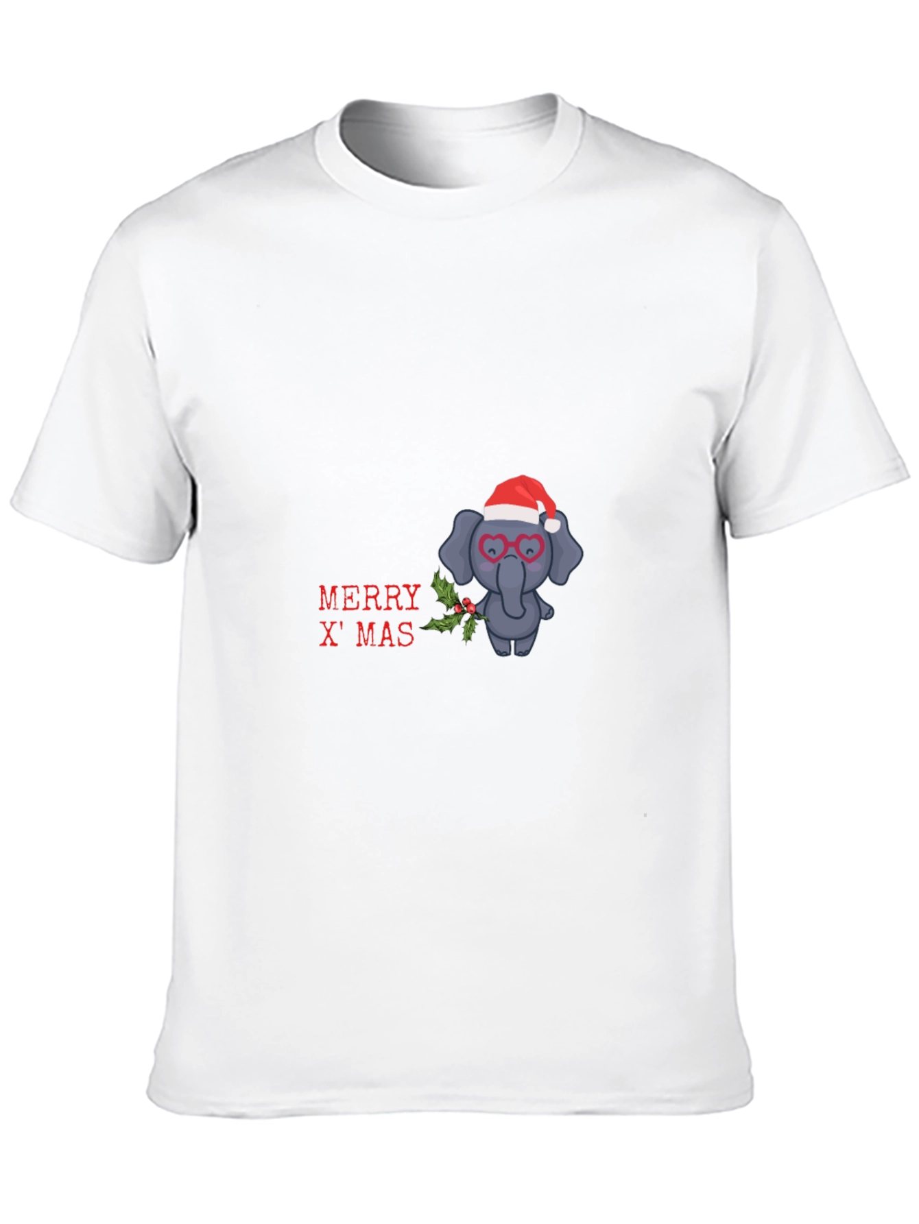 Festive Elephant Christmas T-Shirt