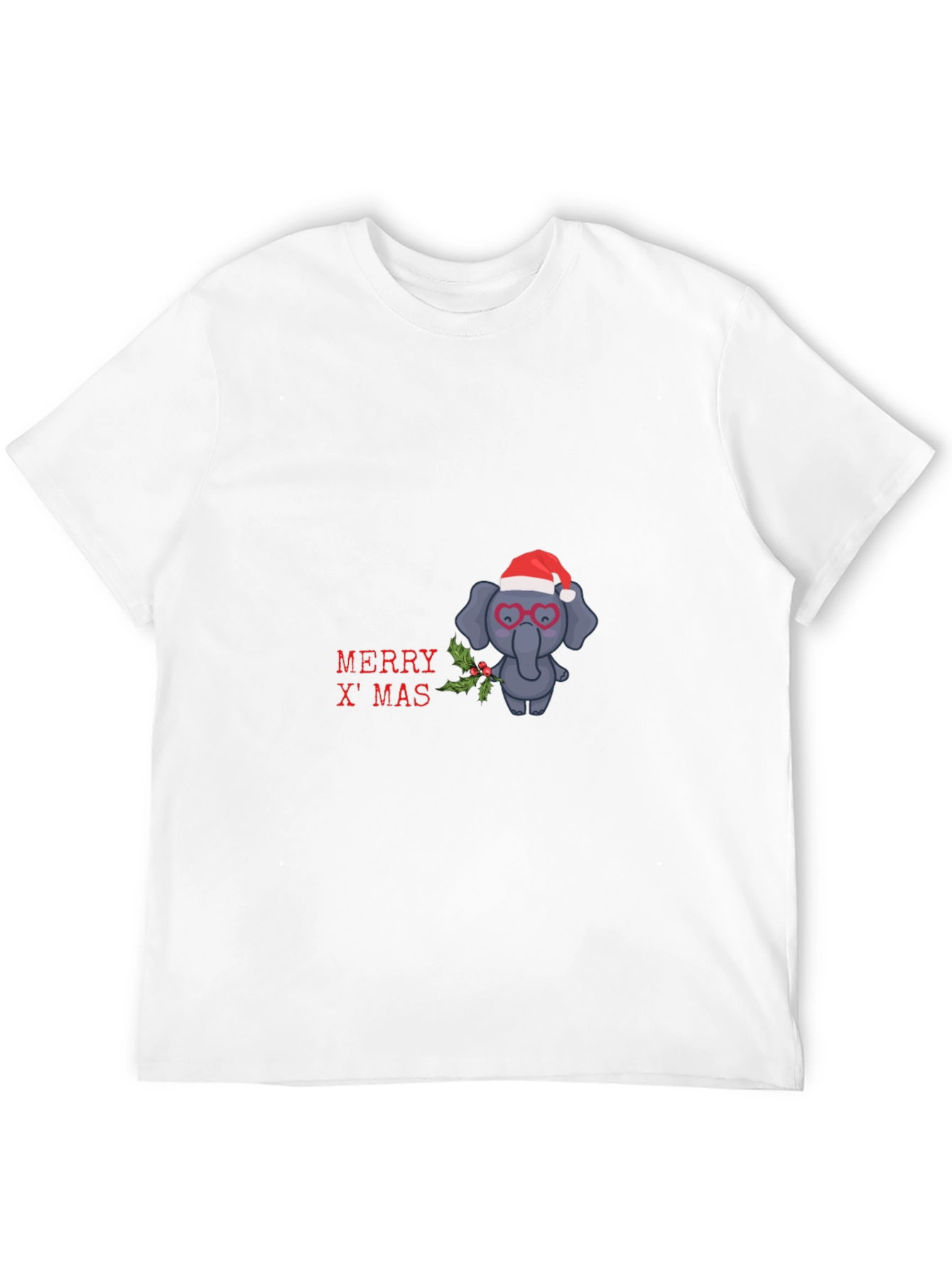 Festive Elephant Christmas T-Shirt