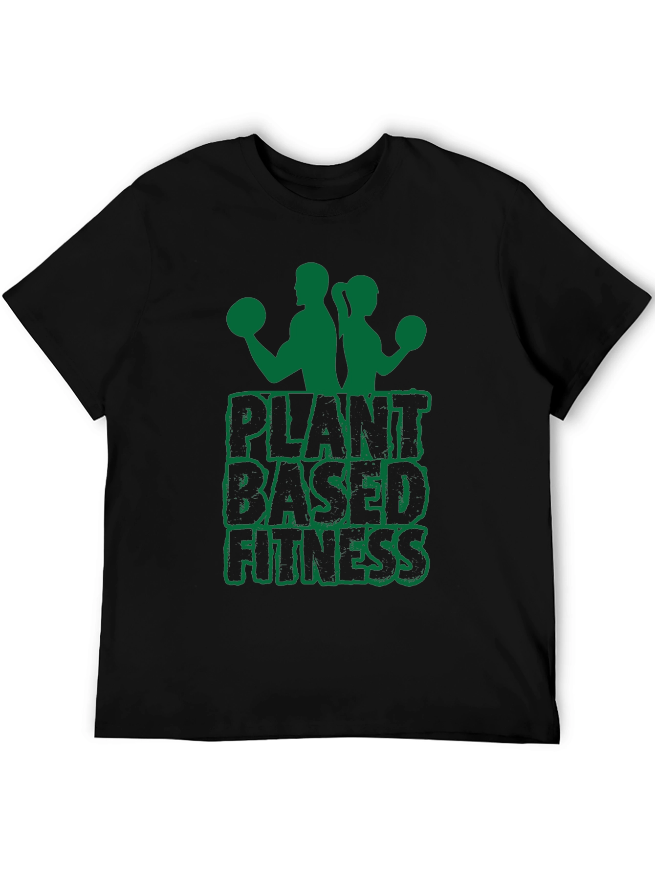 Plant Based Fitness Graphic Tee - Black