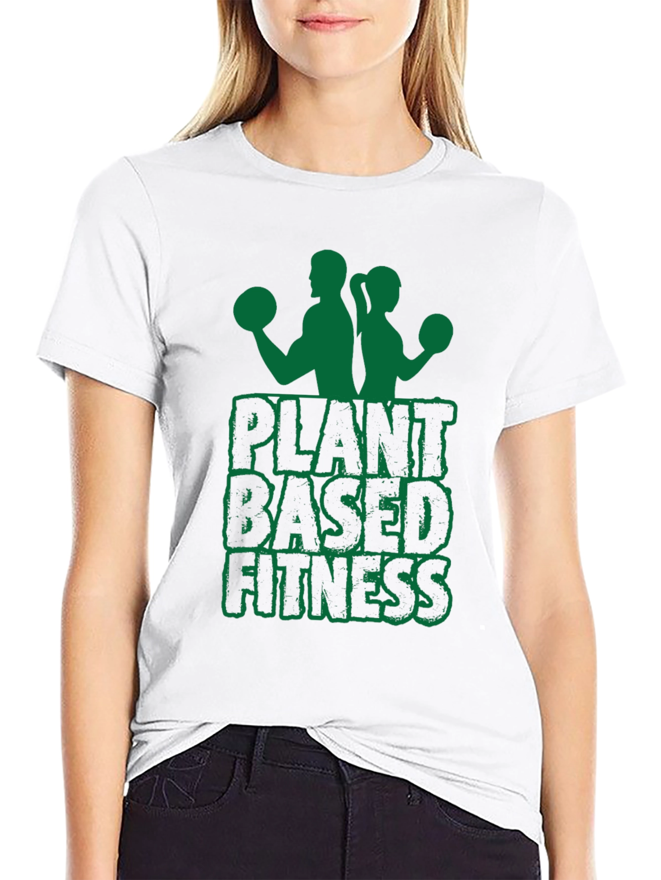 Plant Based Fitness Graphic Tee - Black