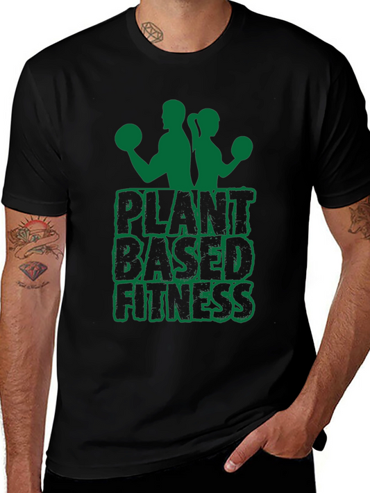 Plant Based Fitness Graphic Tee - Black