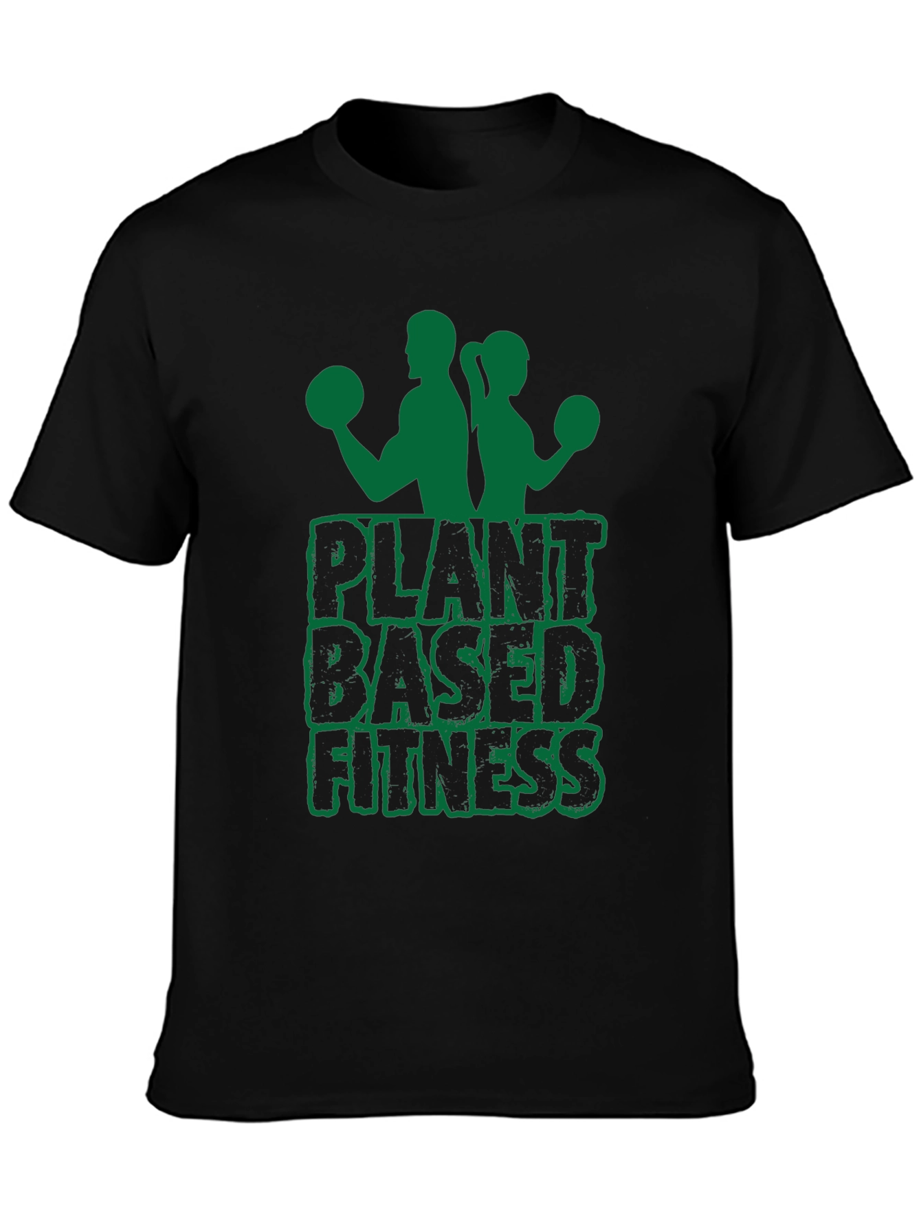 Plant Based Fitness Graphic Tee - Black