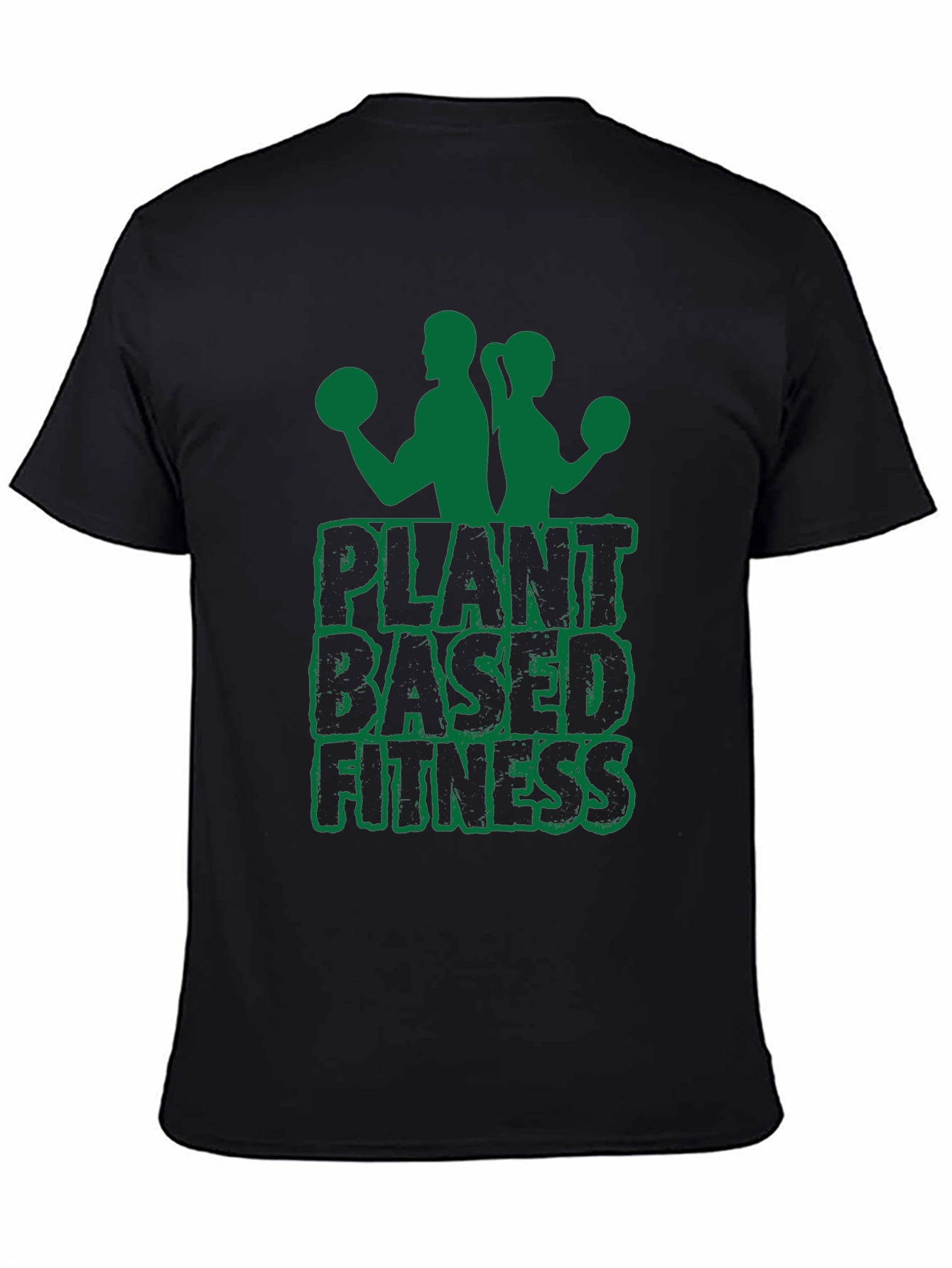 Plant Based Fitness Graphic Tee - Black