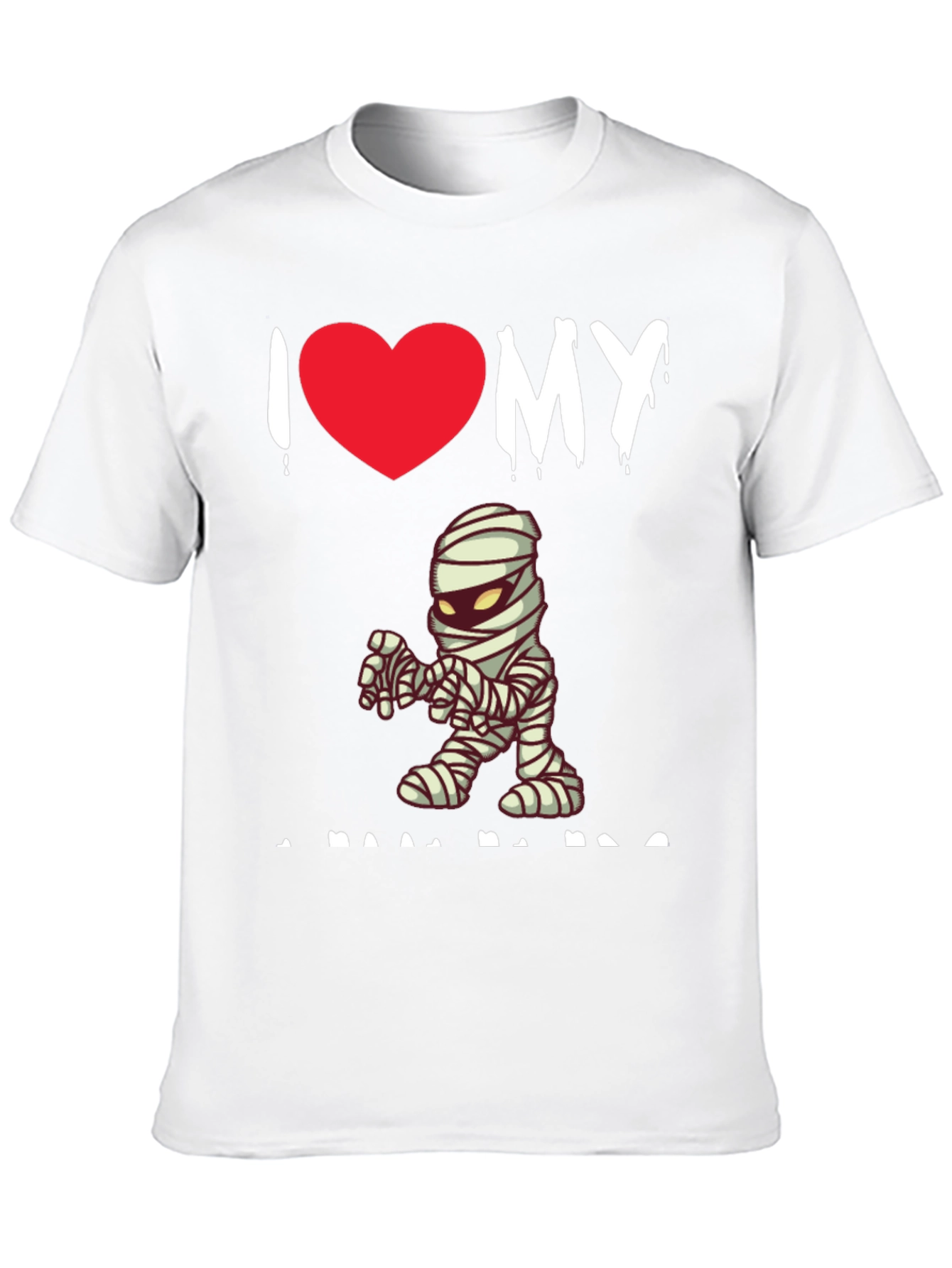 I Heart My Mummy Graphic Tee - Halloween Apparel