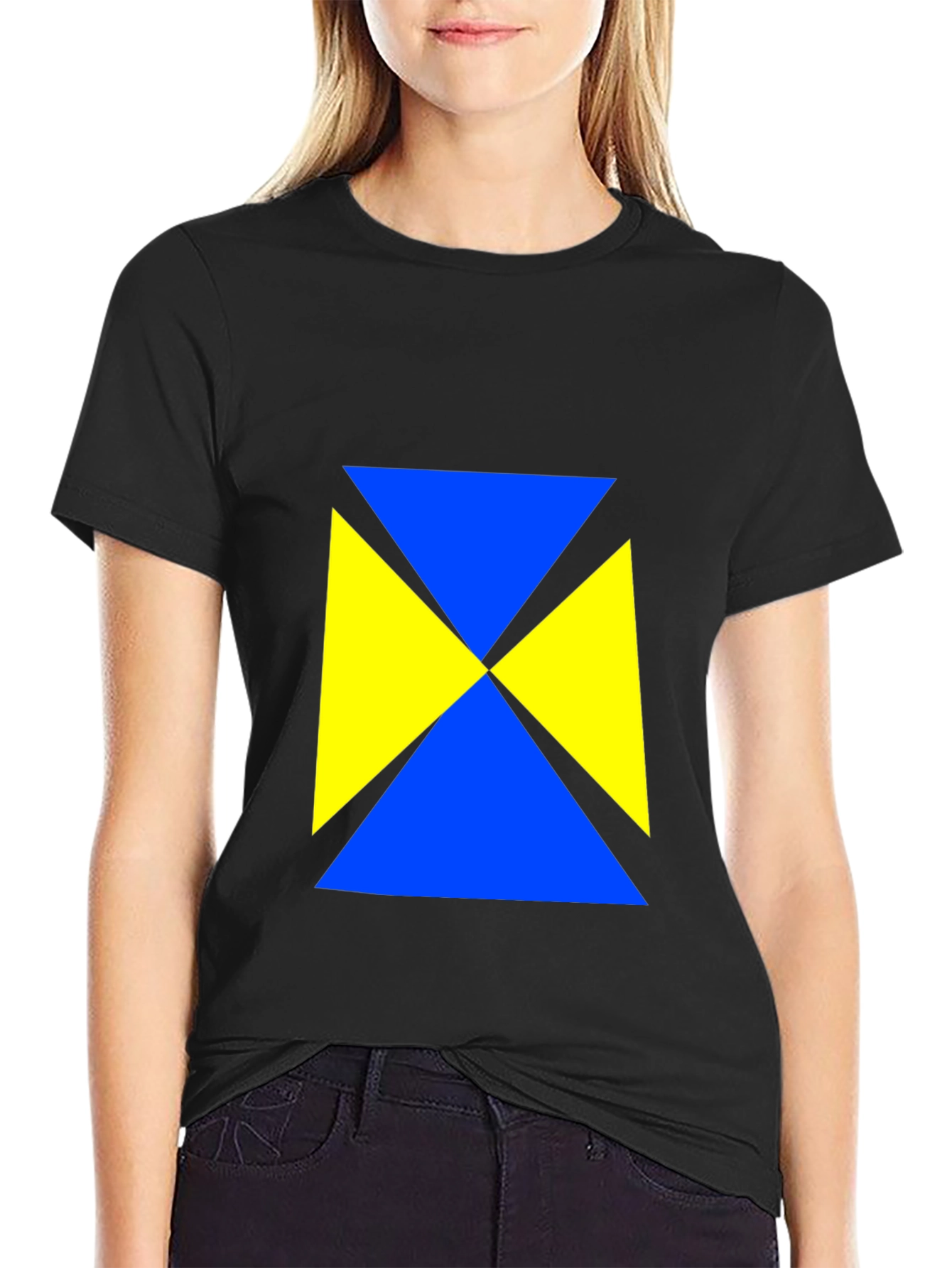 Geometric Triangle Tee - Bold & Stylish