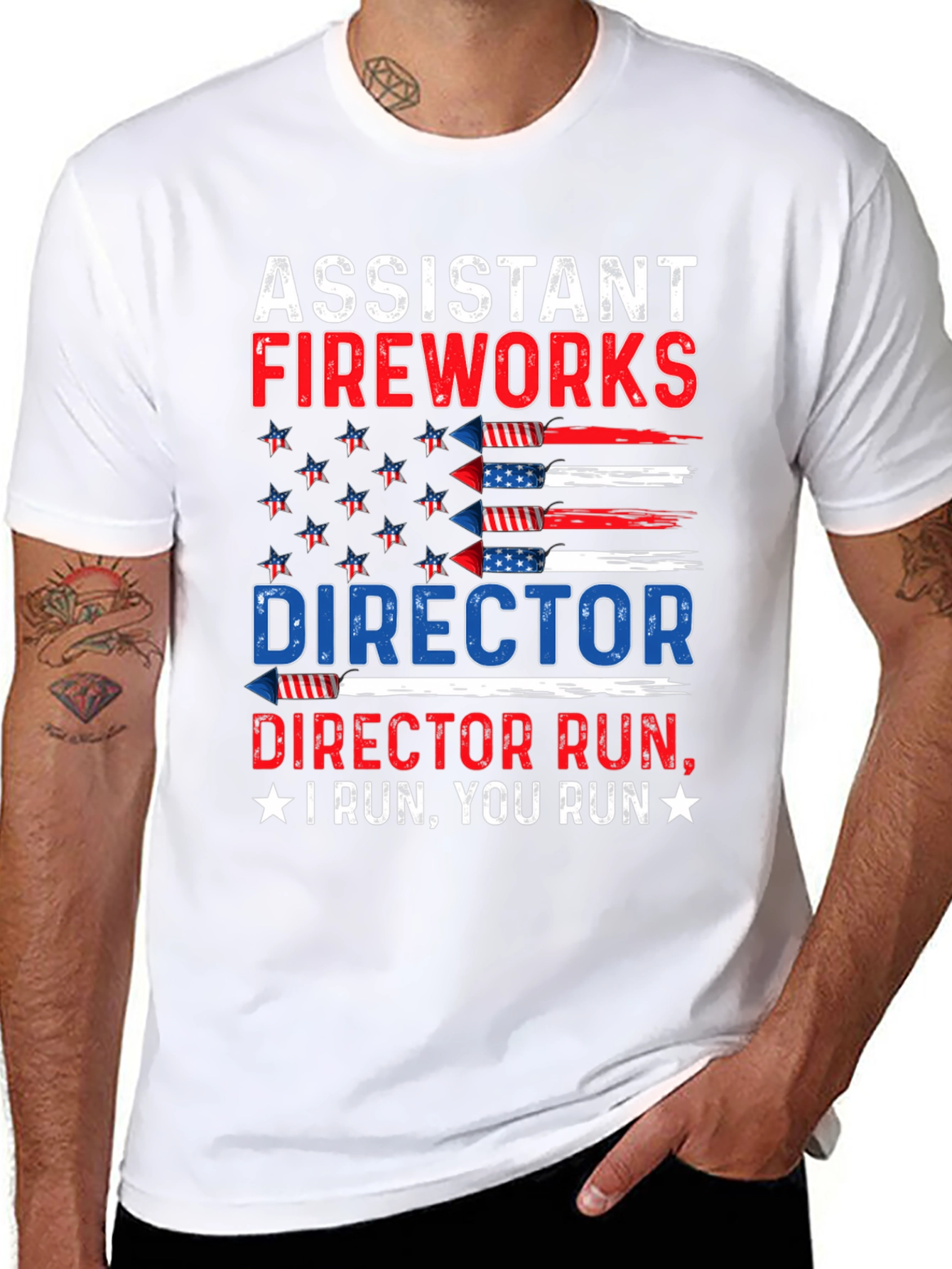 Assistant Fireworks Director Patriotic T-Shirt