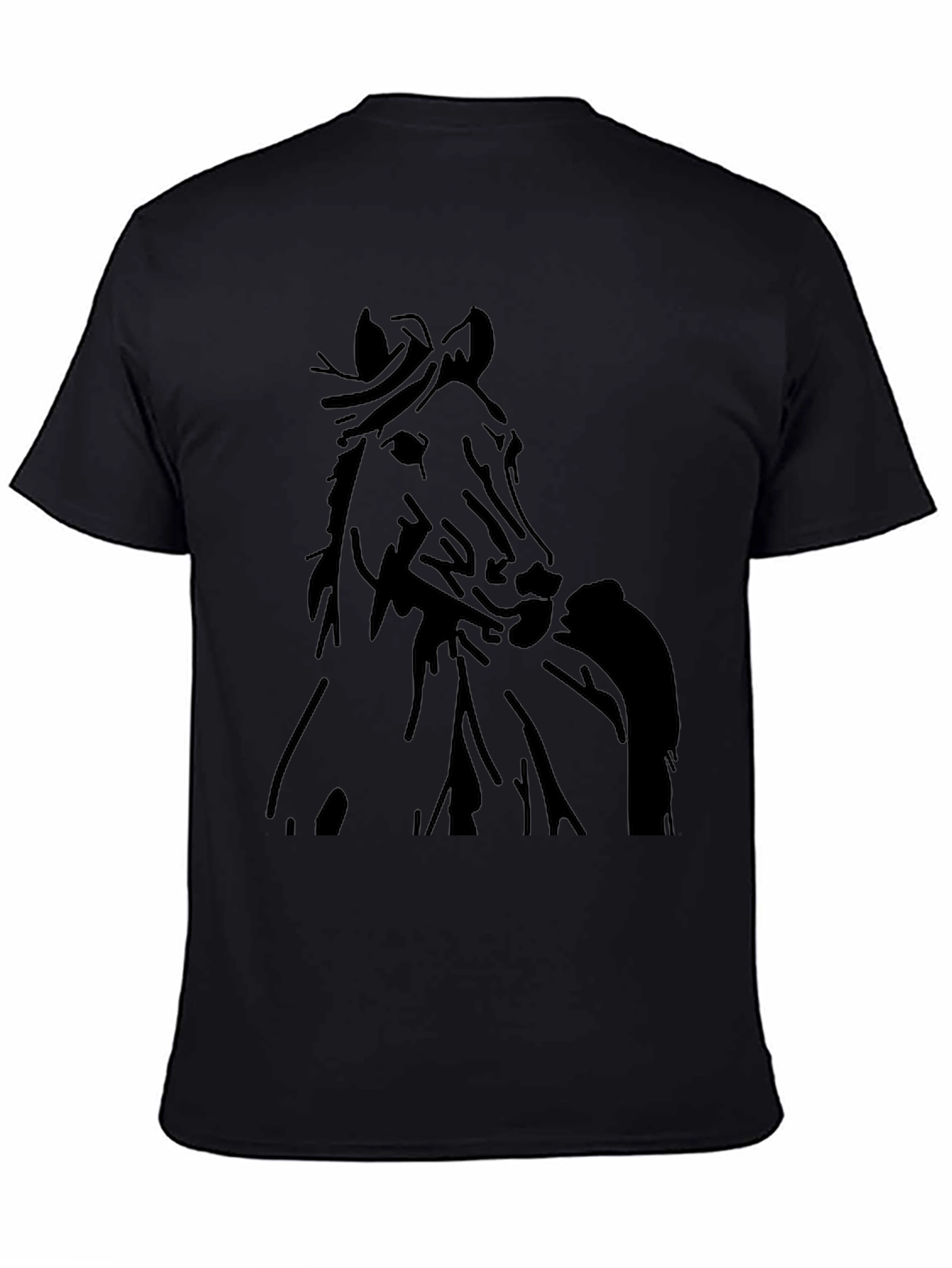 Horse Graphic Black T-Shirt